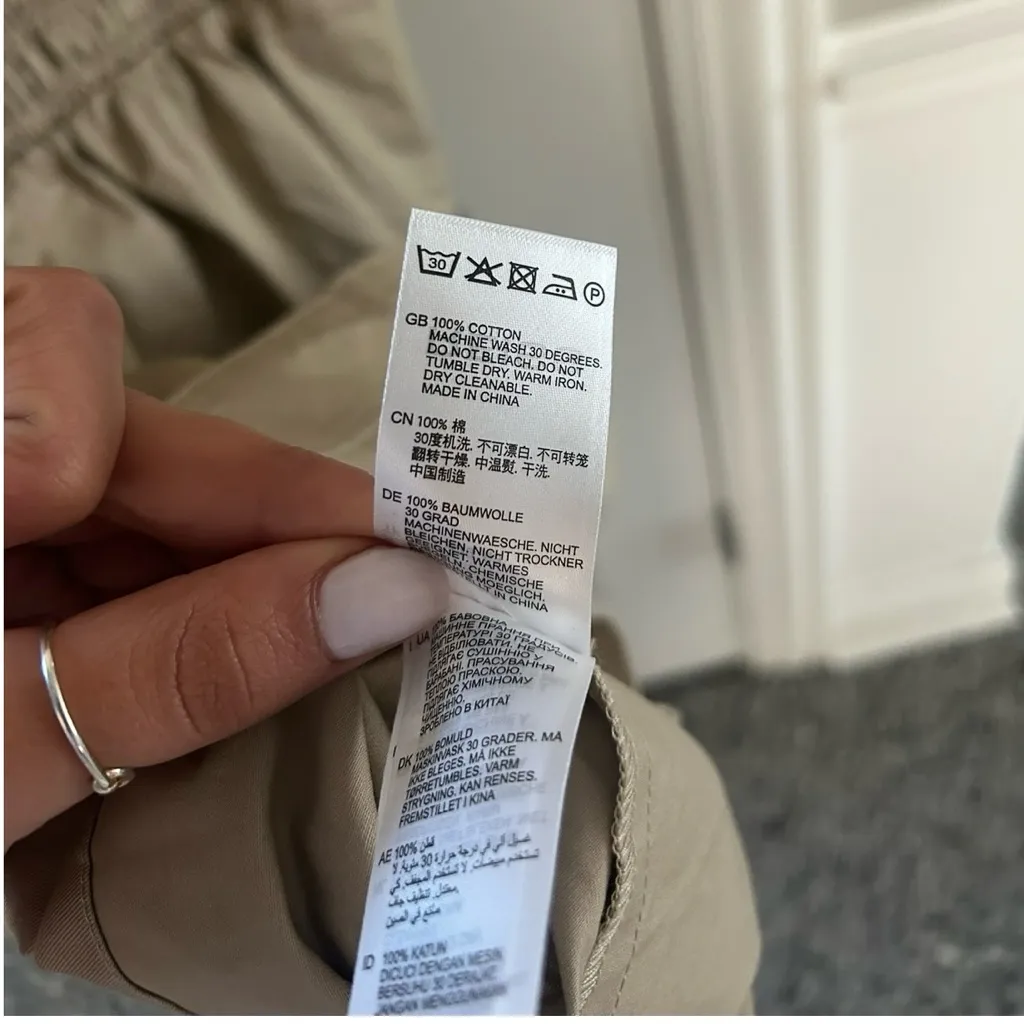 REISS Cotton Pleated Shirt Dress - Image 8