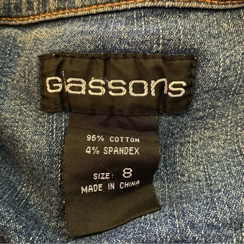 Vintage Y2K Glassons Jean Jacket Denim Indigo 8 - Image 3