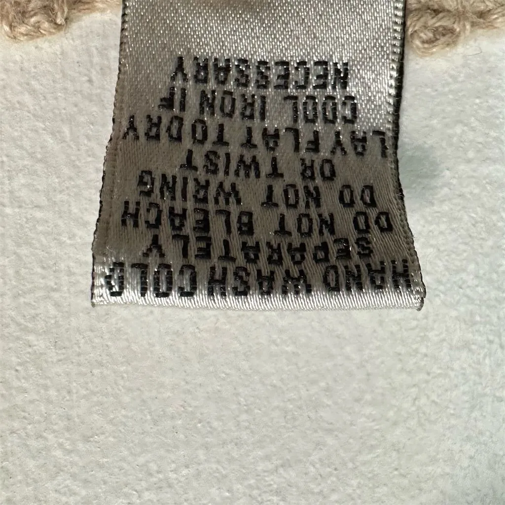 John Paul Richard Womens‎ Beige Crochet Sweater Top PS Festival Boho Cottagecore Tan Size undefined - Image 7