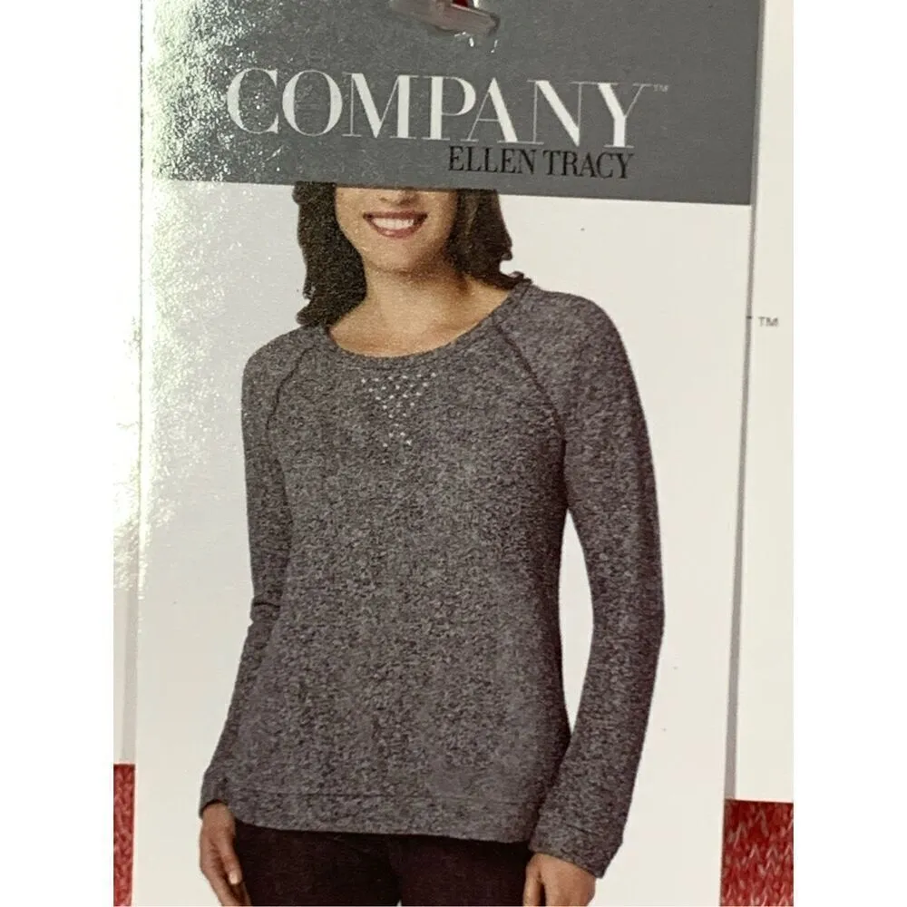 Box 001 Ellen Tracy Company Women's Long Sleeve Embellished Sweater Coral XX-Lar - Image 2