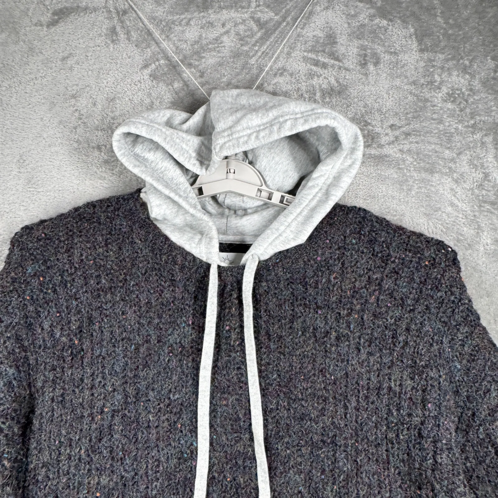 Aerie Offline‎ Hoodie Sweater Women M Gray Charcoal Cozy Softcore Fall Sweater Size M - Image 4