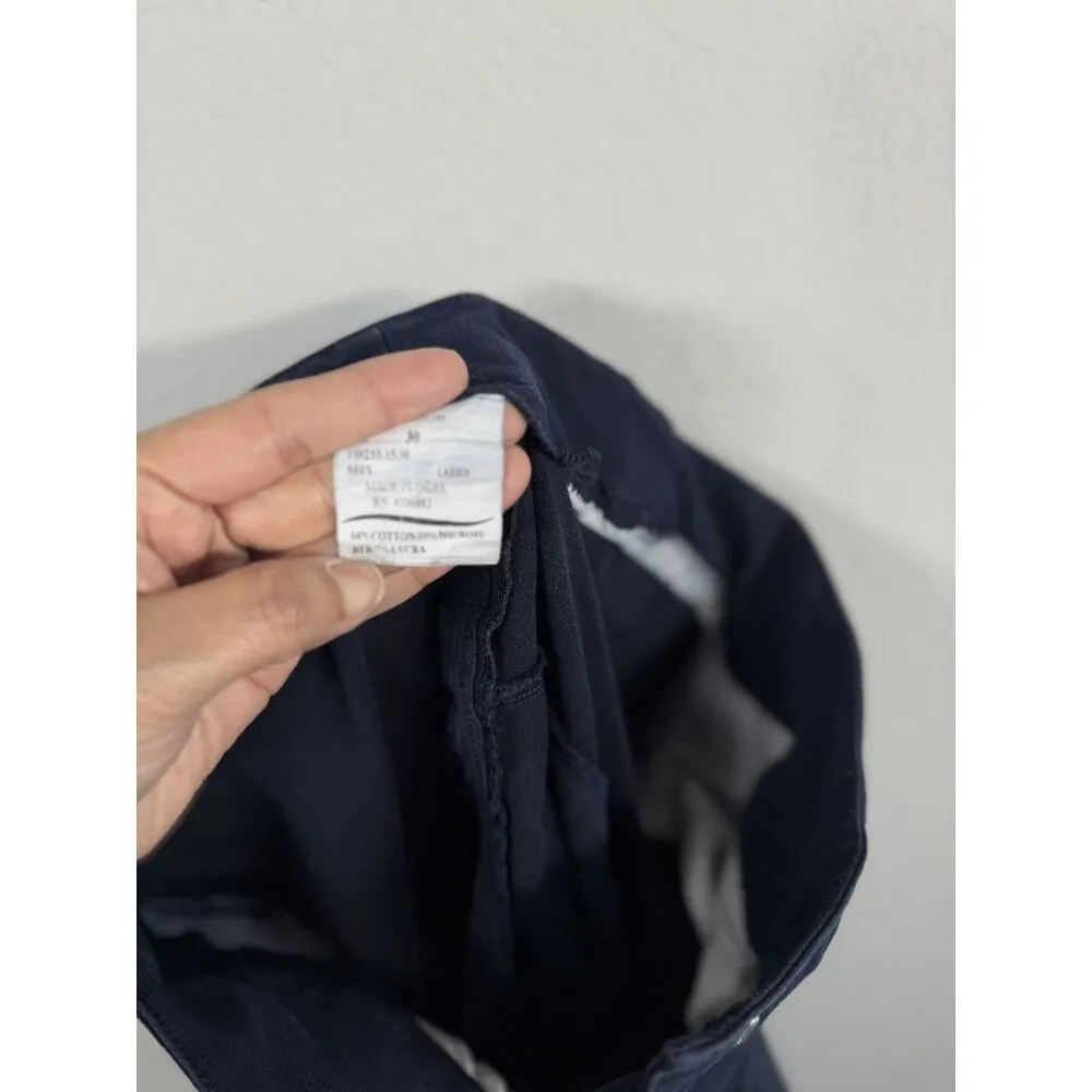 Equine Couture Horse Riding Schooling Breech Navy Embroidered Women’s 30 Pants - Image 13