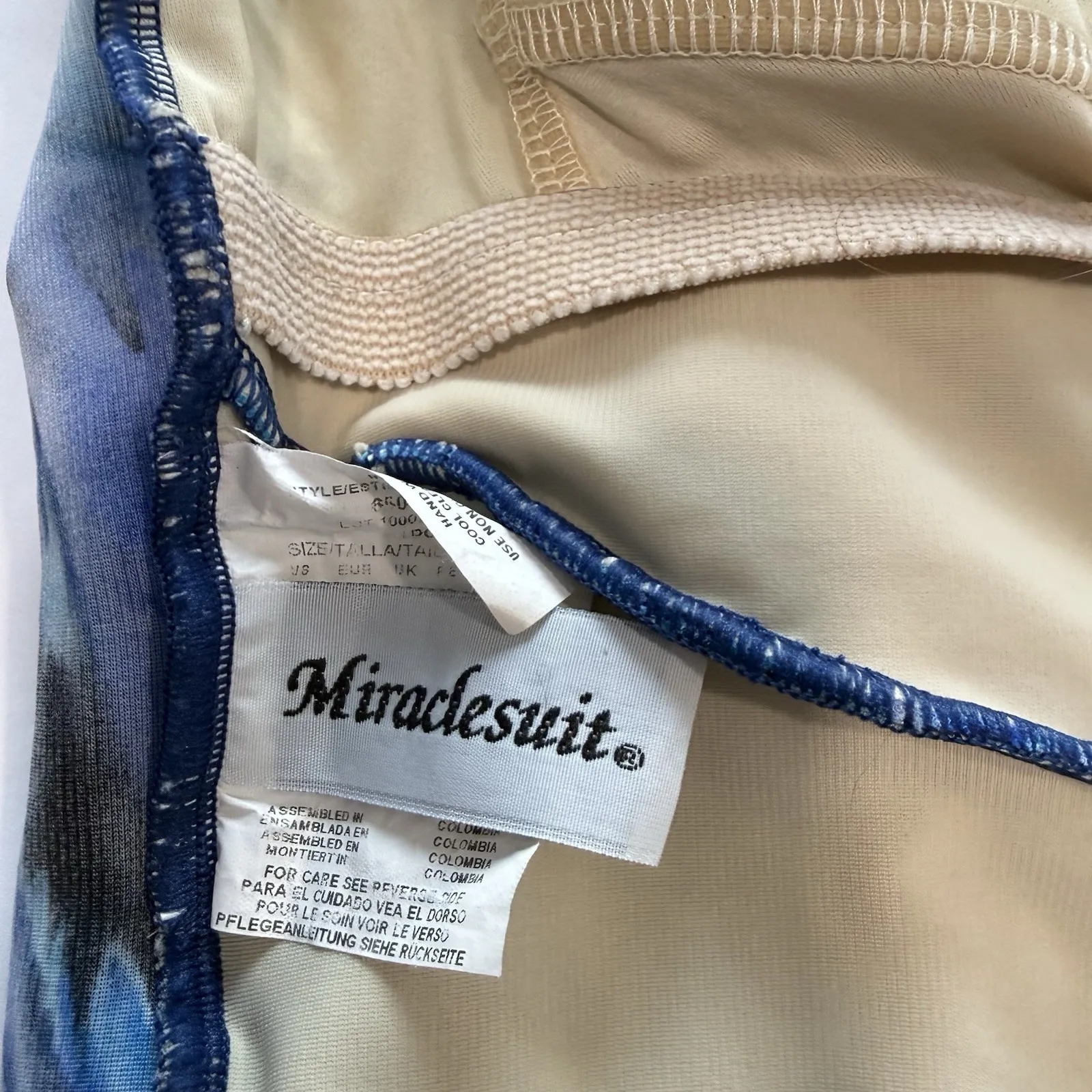 Miraclesuit Blue Oceanus One Piece Swimsuit In Animal Magnetism Size 16 - Image 10