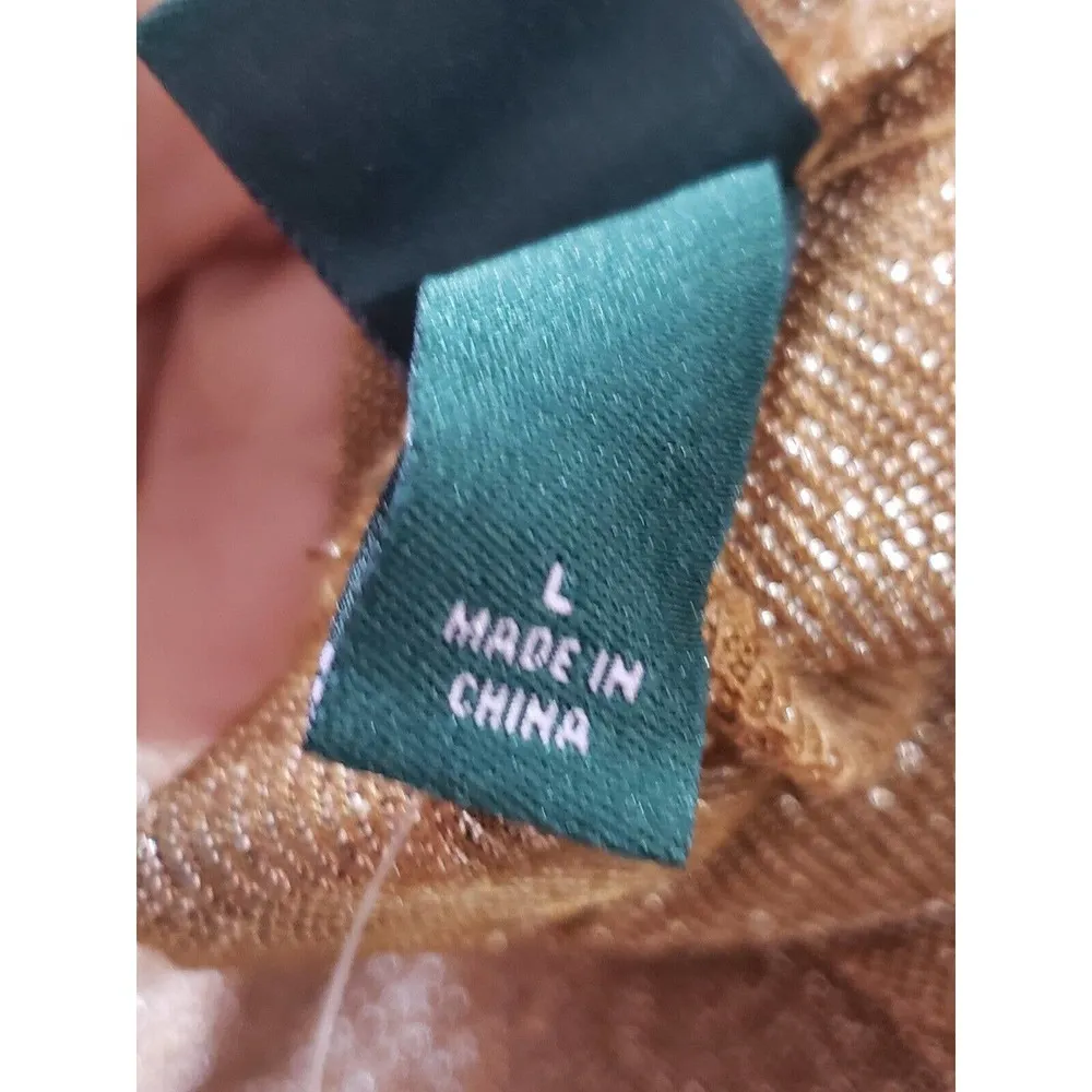 Wild Fable Womens Brown Nylon Long Sleeve Mock Neck Short Dress Size Large - Image 7