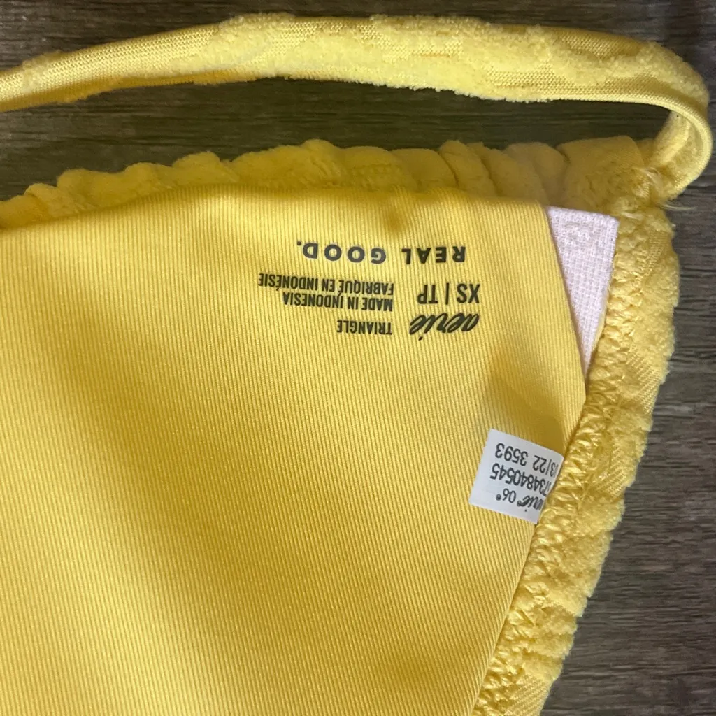 Aerie Sunny Yellow Triangle Bikini Set - Image 3