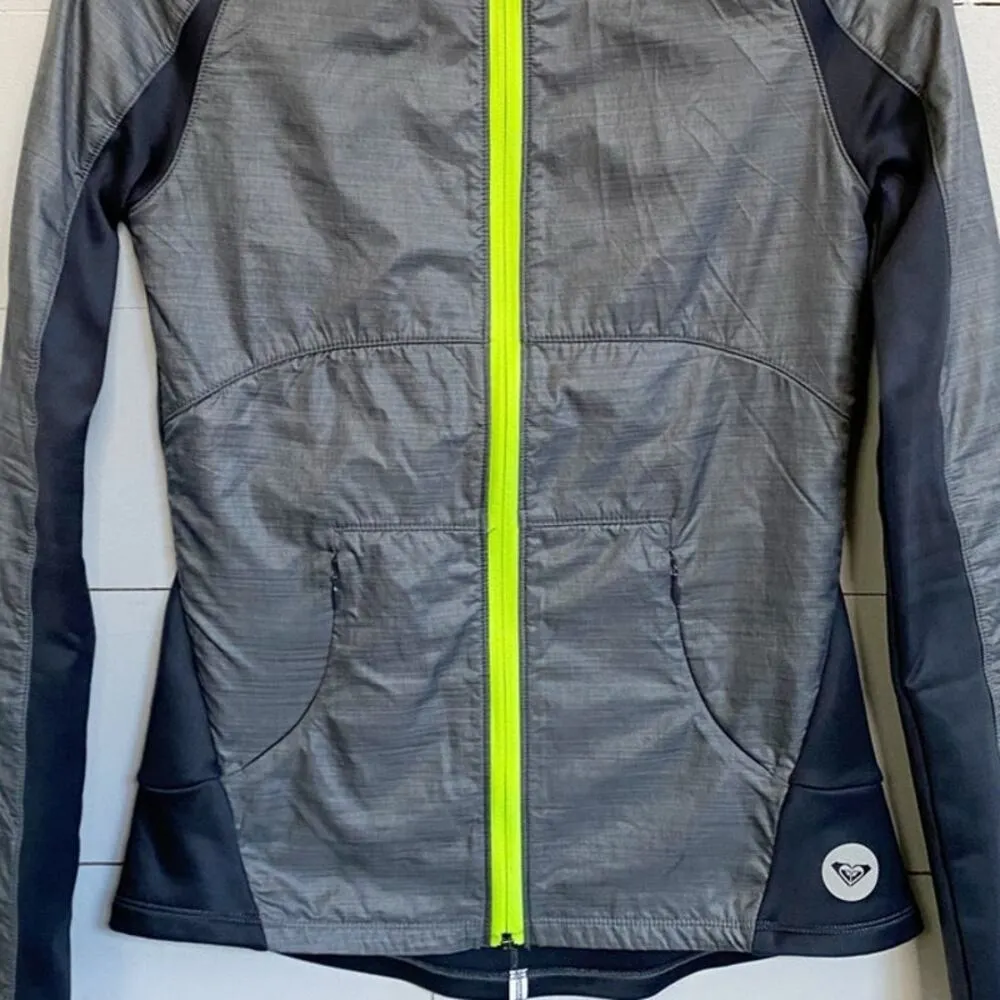 Roxy Outdoor Fitness Juniors Breakline Raglan Jacket - Graphite S‎ EUC - Image 7
