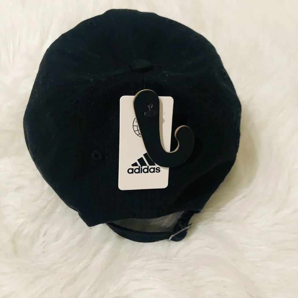 Adidas Women's Saturday Hat Cotton Relaxed‎ Fit Cotton Adjustable Black One Size - Image 4