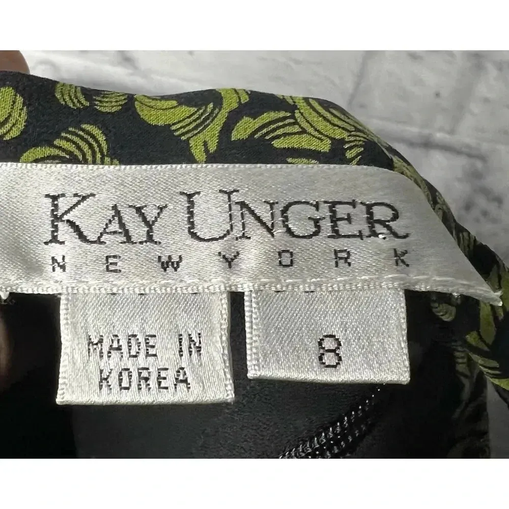 Vintage Kay Unger NY 100% silk tiered frills & ruffles skirt, size 8. - Image 6