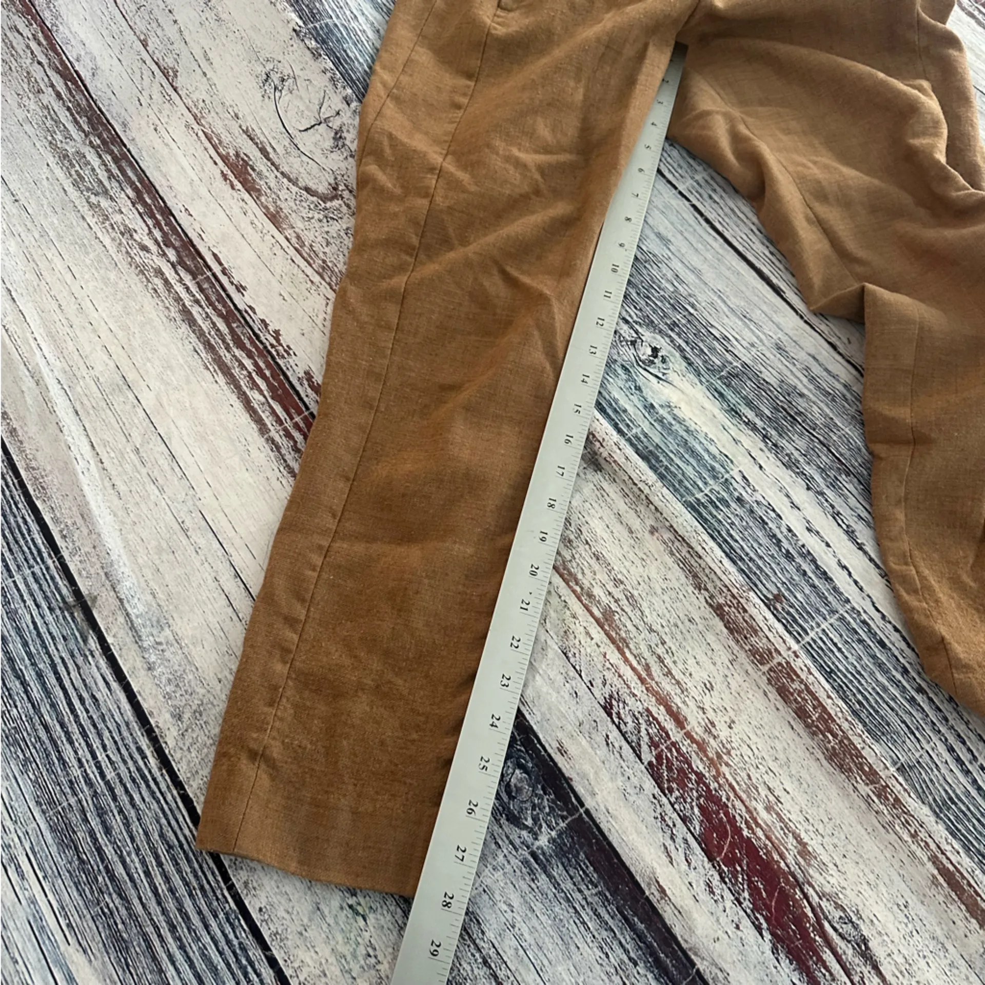 J. CREW MADDIE Trousers Pants Wool Blend Camel Tan Beige Color Size 6 - Image 11