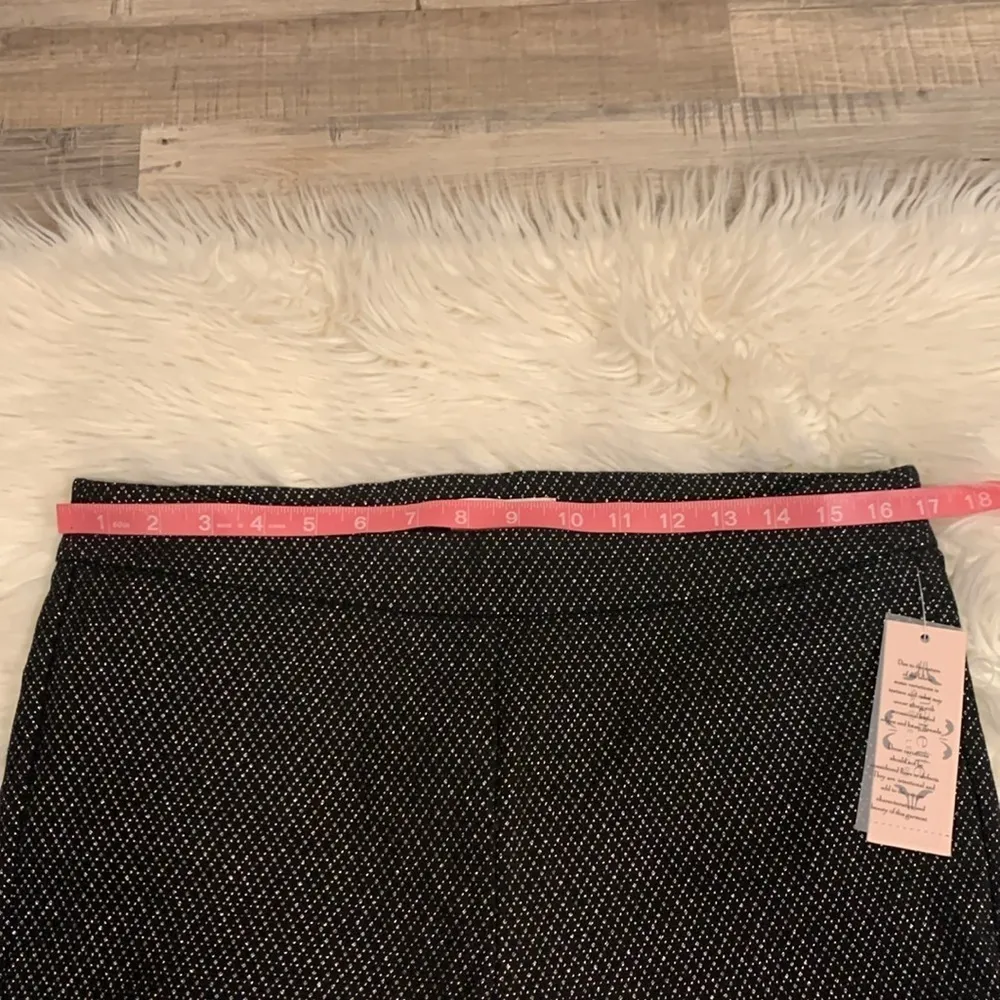 NWT Nanette Lepore skinny fit stretch cropped pull on dress pants L - Image 5