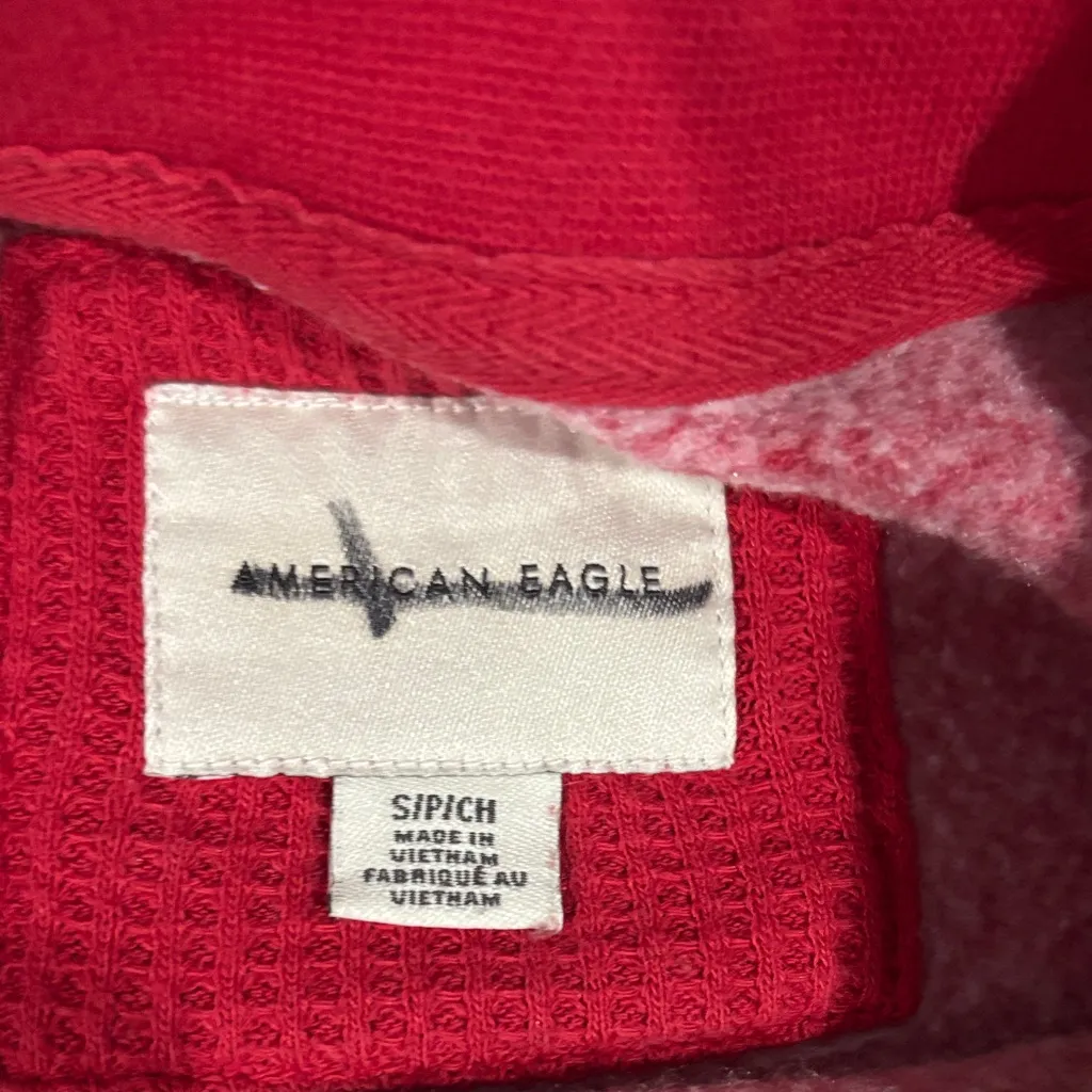 American Eagle Outfitters Red Ski Team Sweatshirt - Image 2