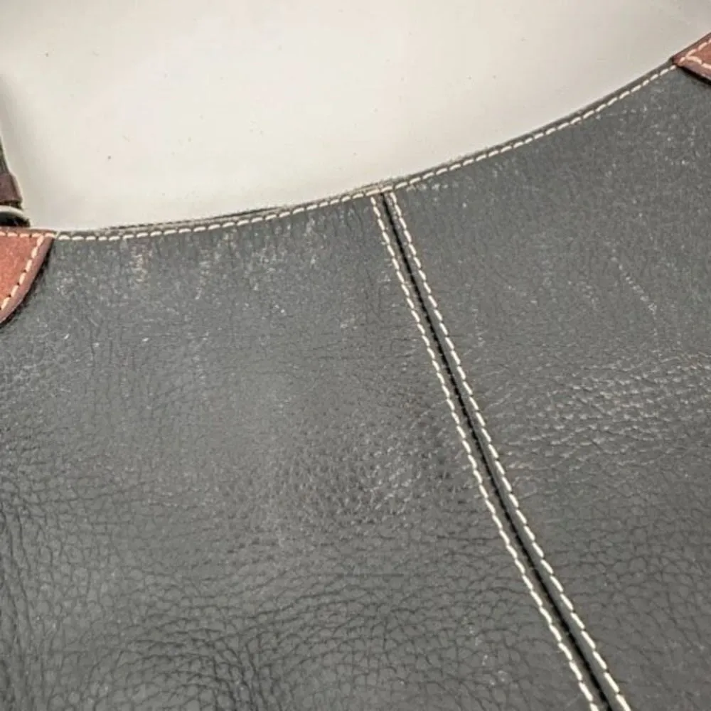 Dooney & Bourke‎ All Weather Leather Hobo small purse handbag brown - Image 11