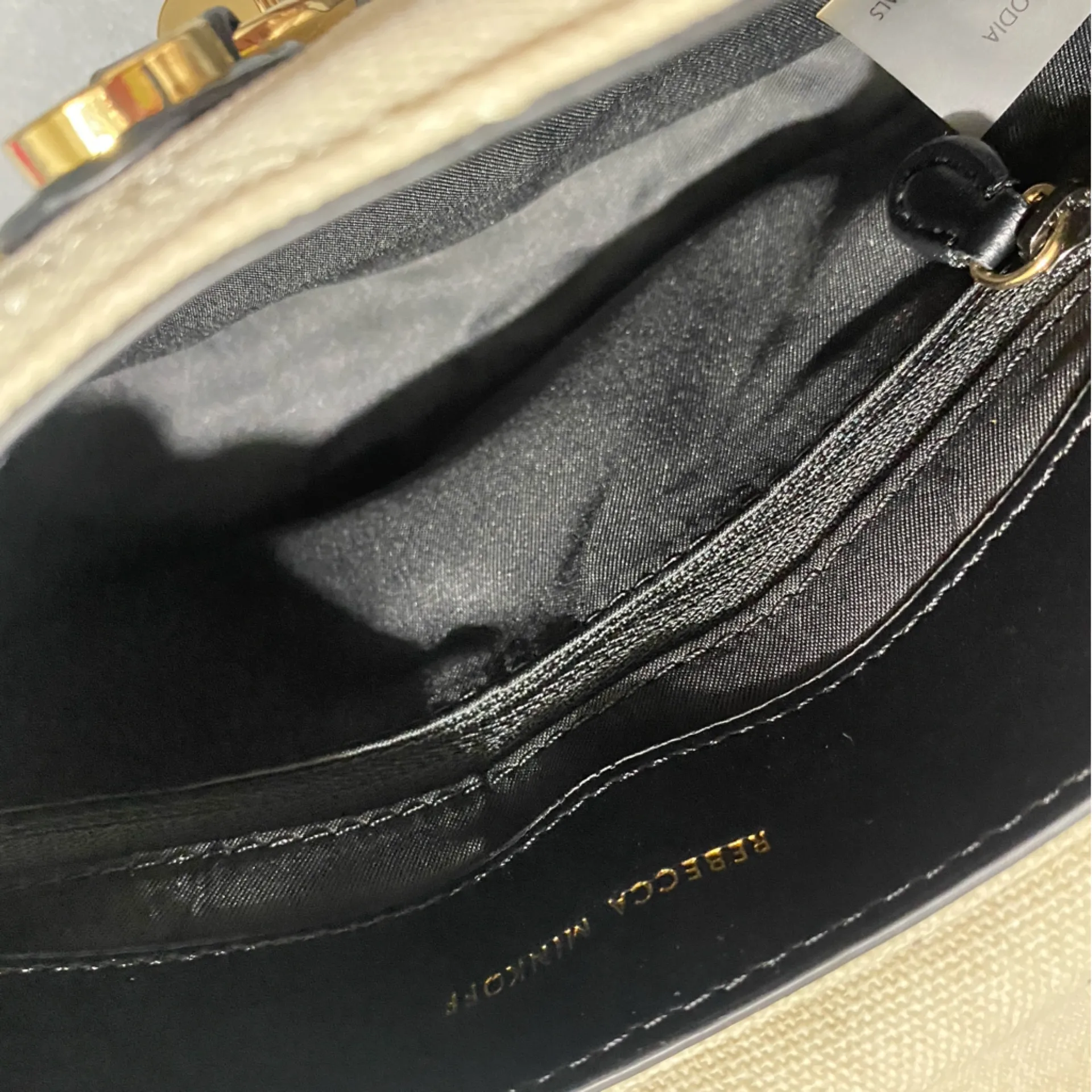 Rebeca Minkoff Edie Diamond Quilt Canvas 
Crossbody Bag - Image 13