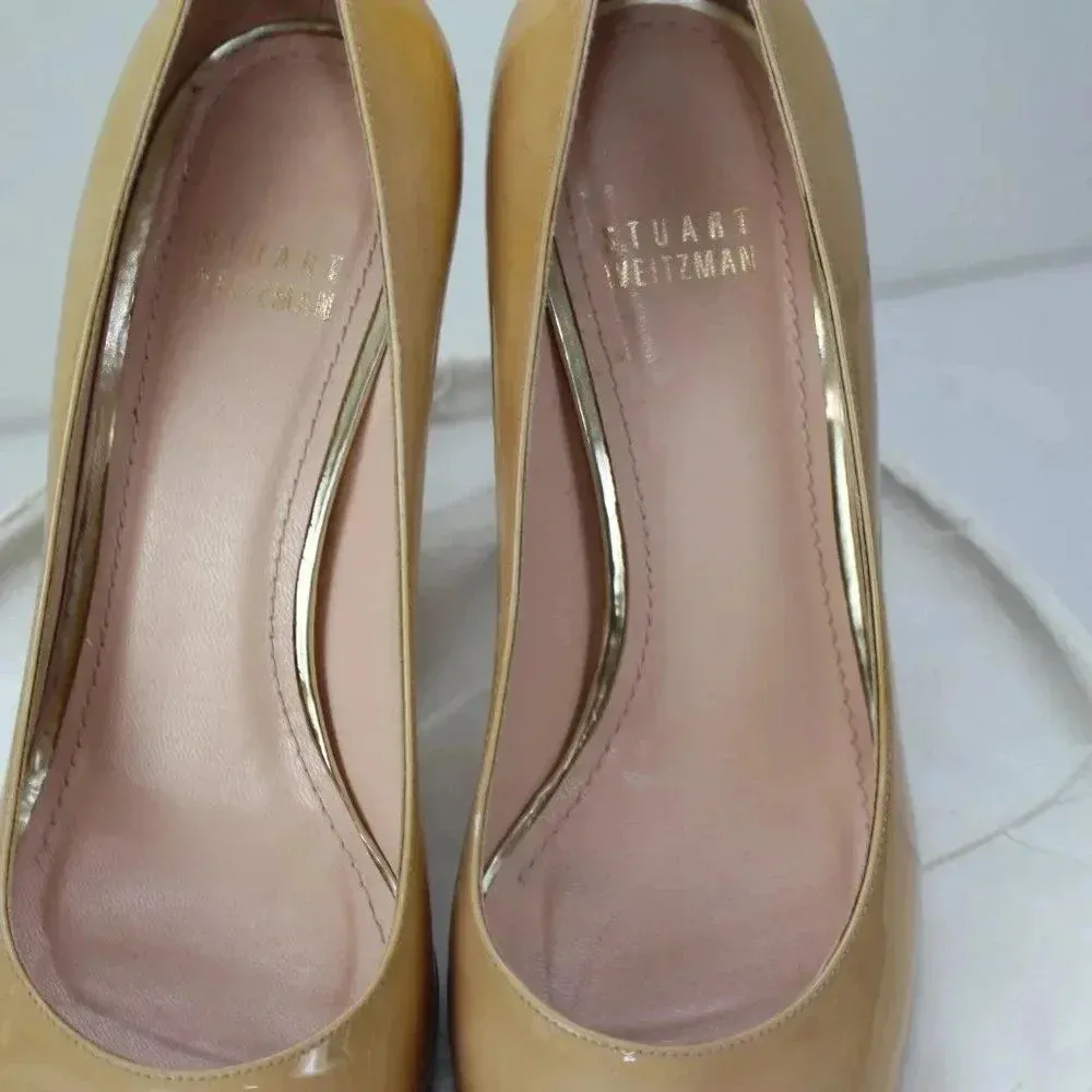 STUART WEITZMAN Beige Heels size 7 - Image 6