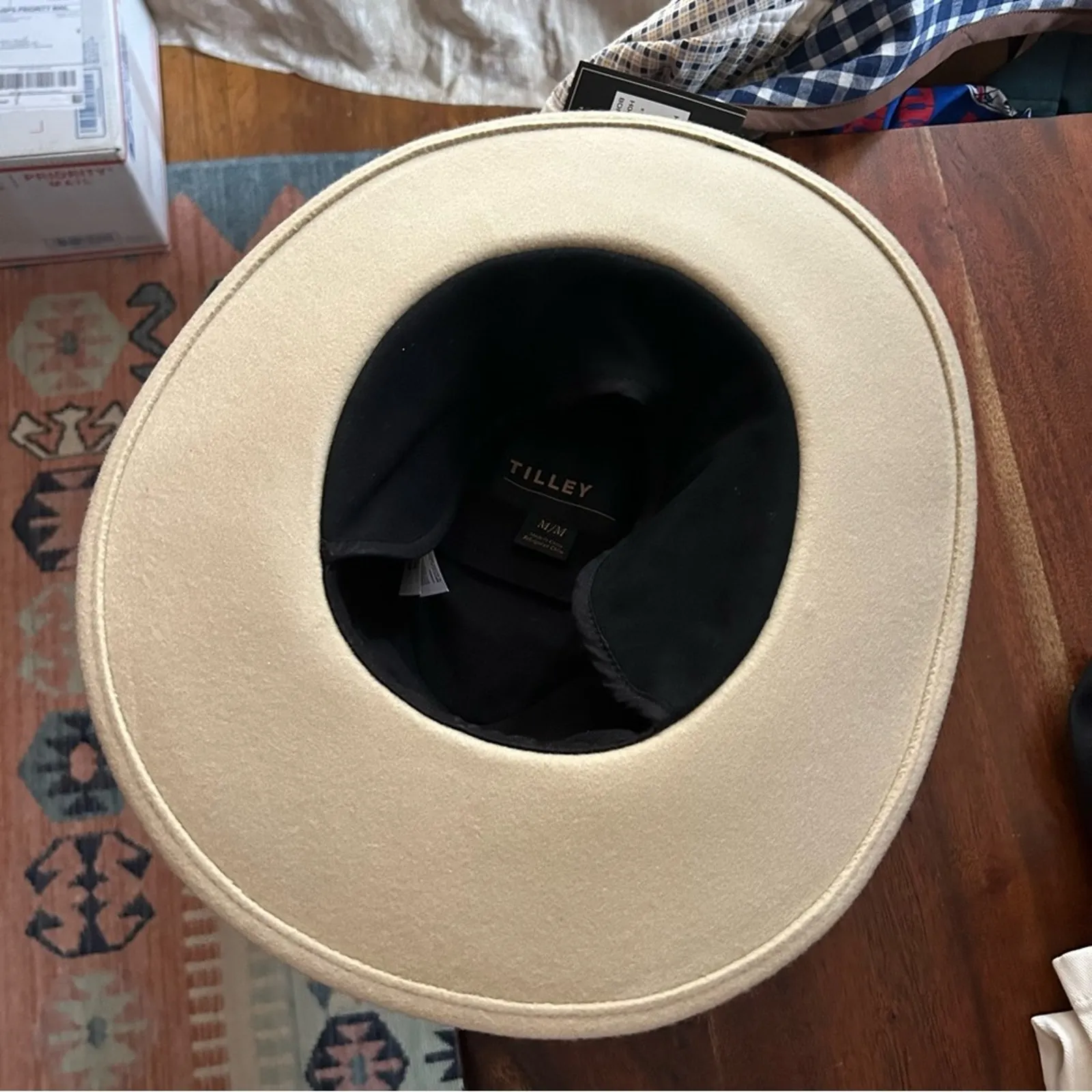 Tilley Jasper Wool Hat Bone Cream Tan 100% Wool Felt NWT Size M - Image 9