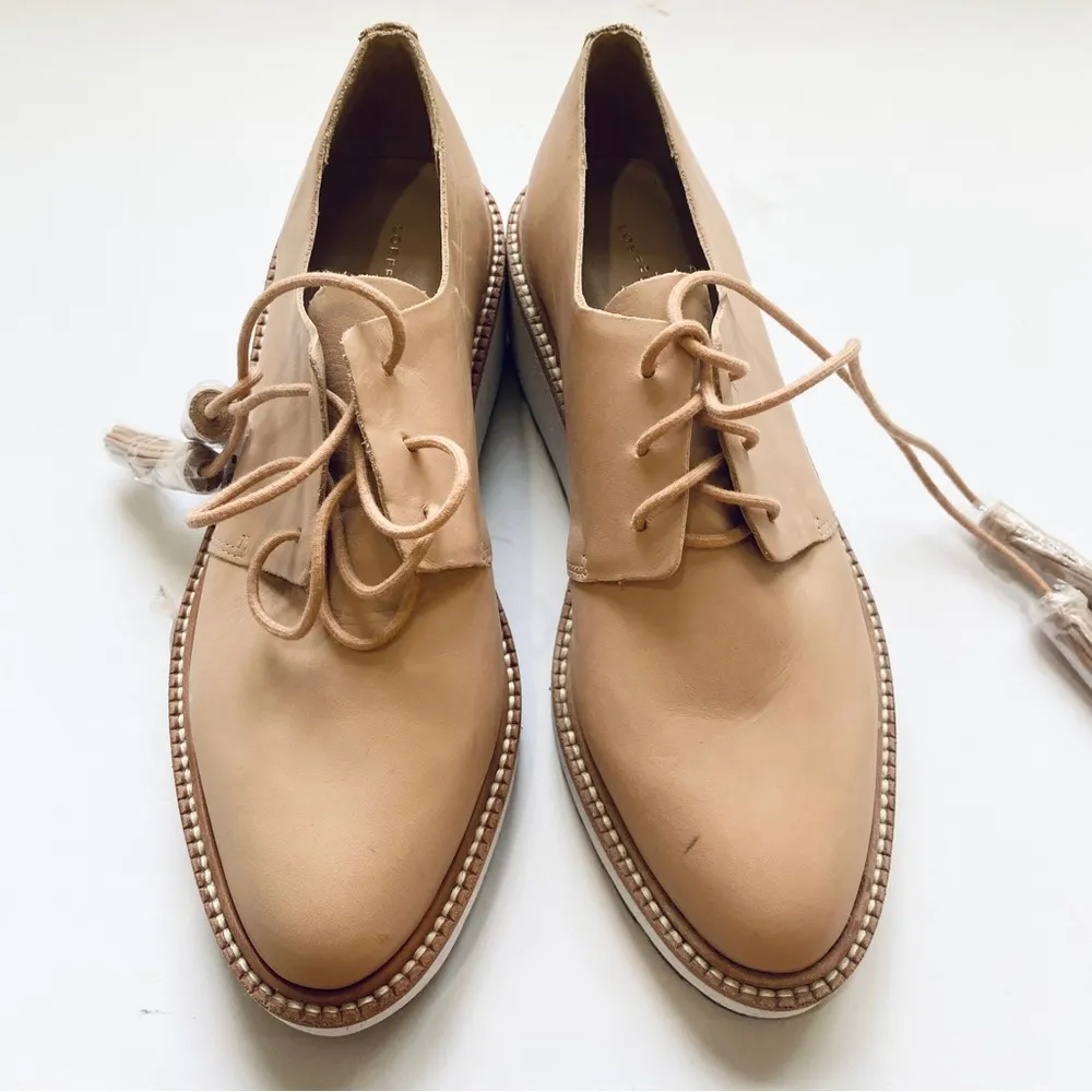 Loeffler Randall Leather Oxfords with platform in TAN - Image 3