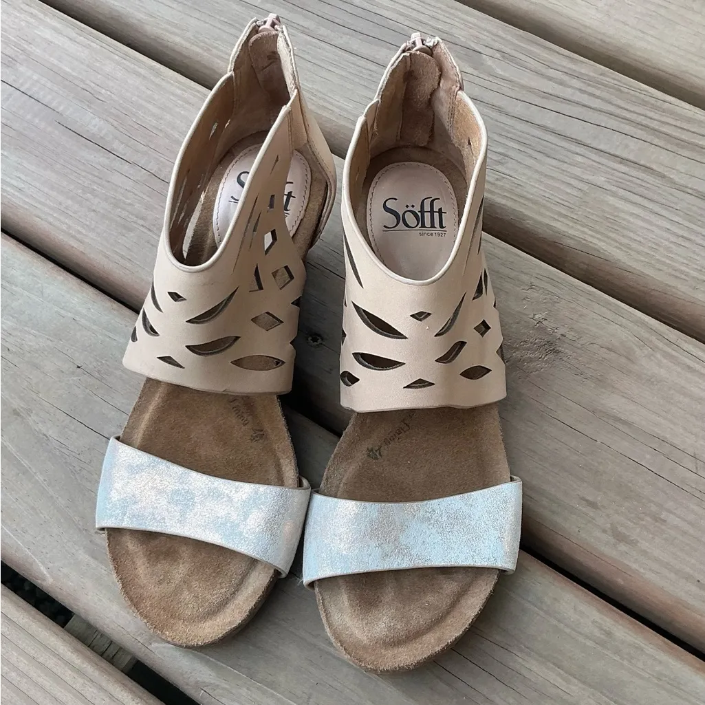 Stylish SOFFT sandals🌷🌷 Silver Size 8 - Image 2