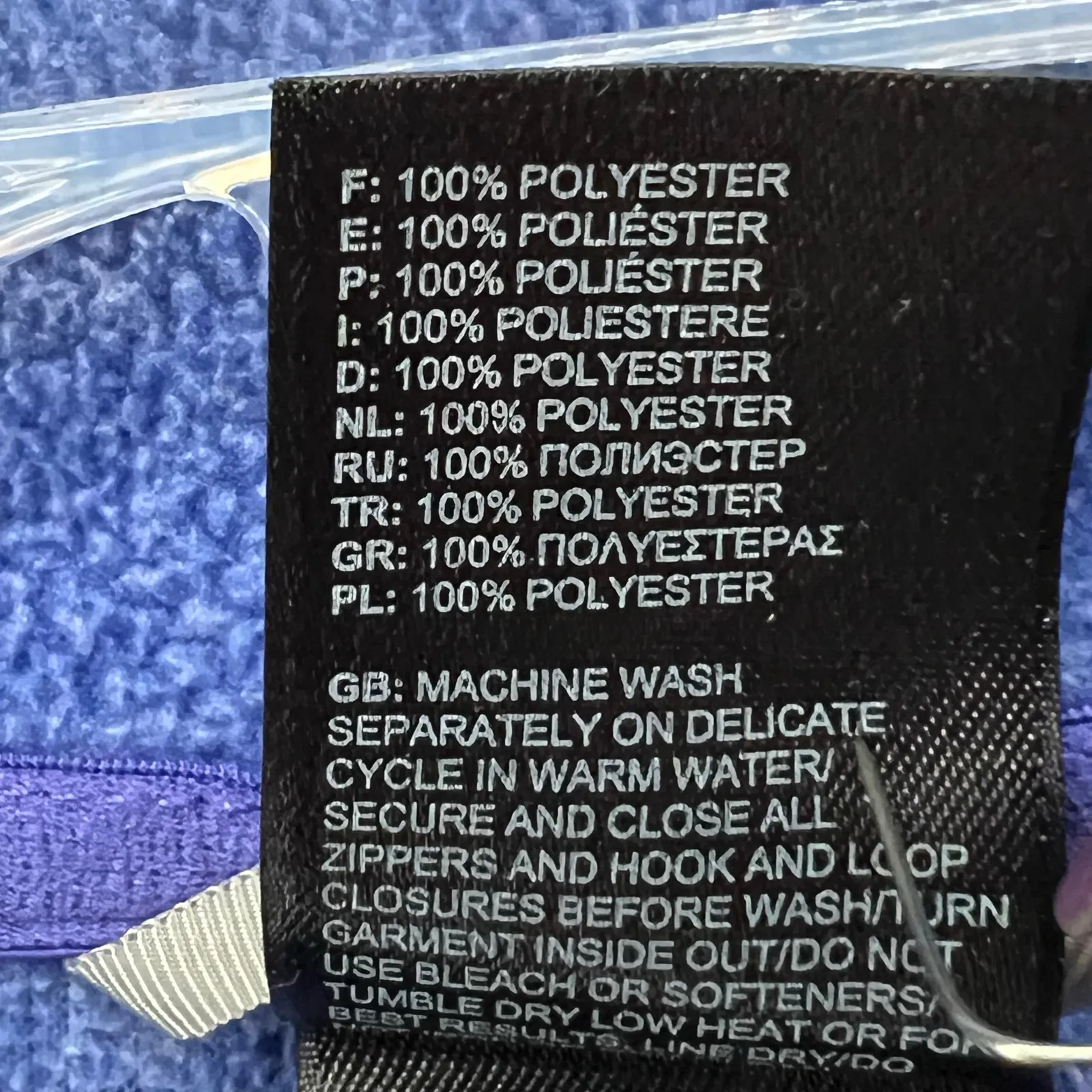 The North Face Glacier 1/4 Zip Pullover Womens M Blue Micro Fleece Gorpcore Cozy - Image 12