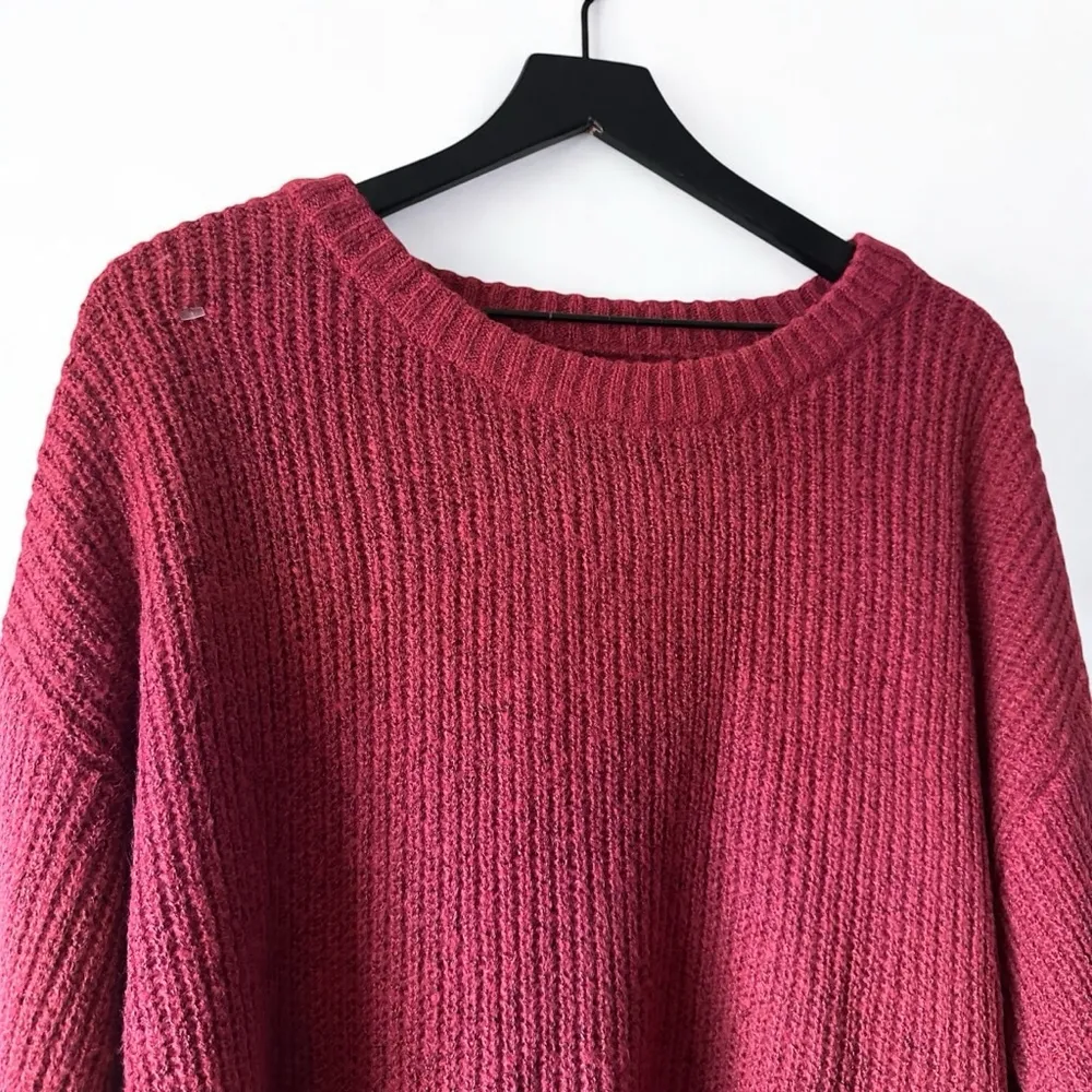 EVRI Red Knit Ribbed Pullover Sweater Women’s Size 2X - Image 2