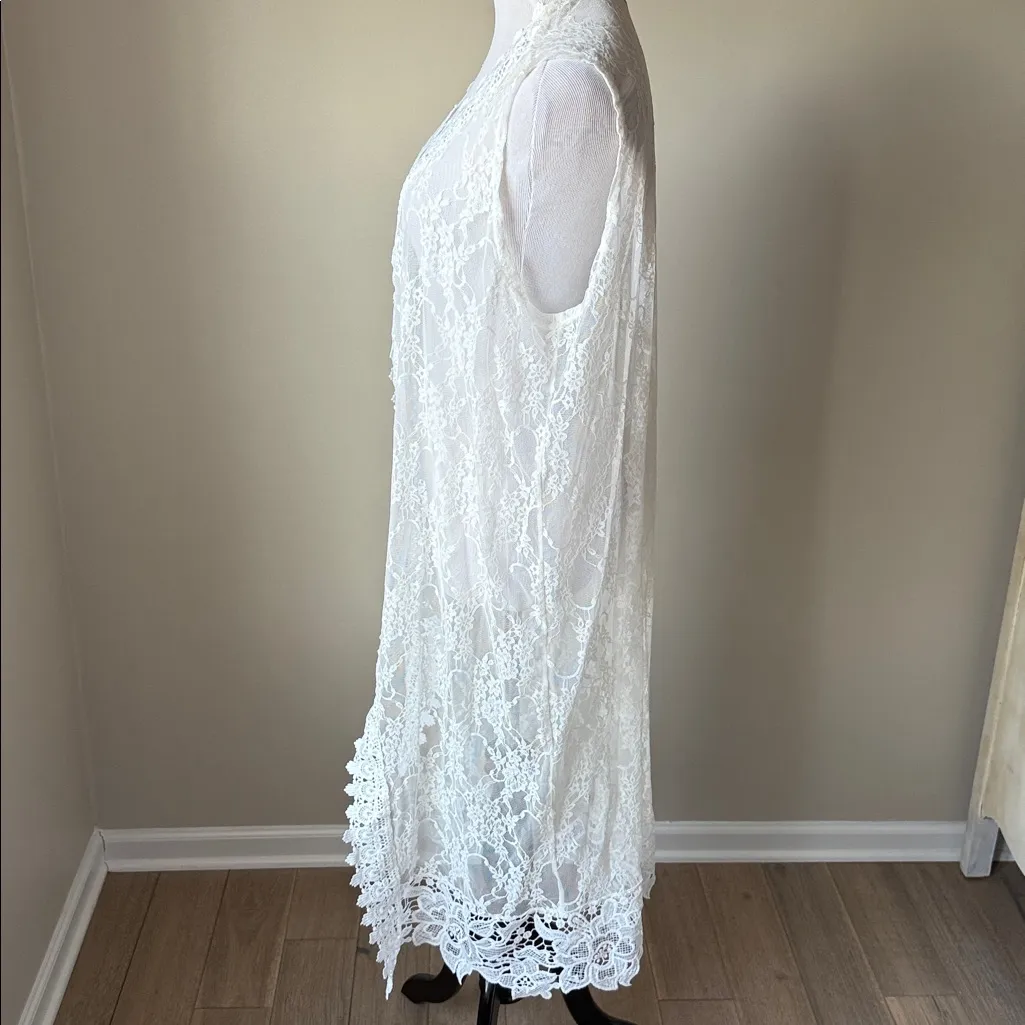 Full Circle Trends  Lace Sleeveless Duster - Image 5