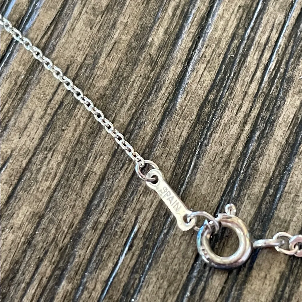 Tiffany & Co Peretti Ope Teardrop Sterling Silver Necklace - Image 6