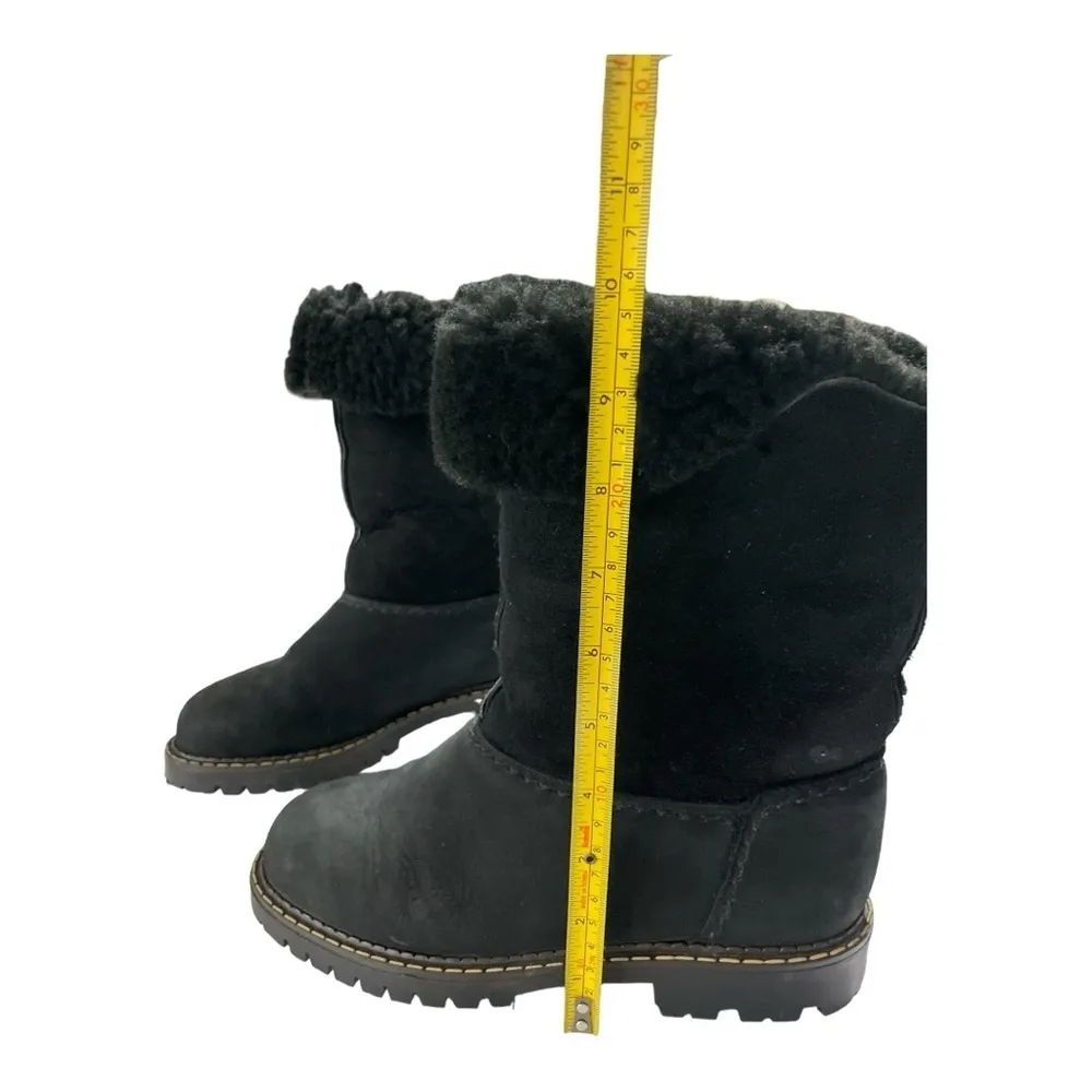 Sorel Suede Shearling Foldover Tall Black Boots Black Size 7M - Image 8