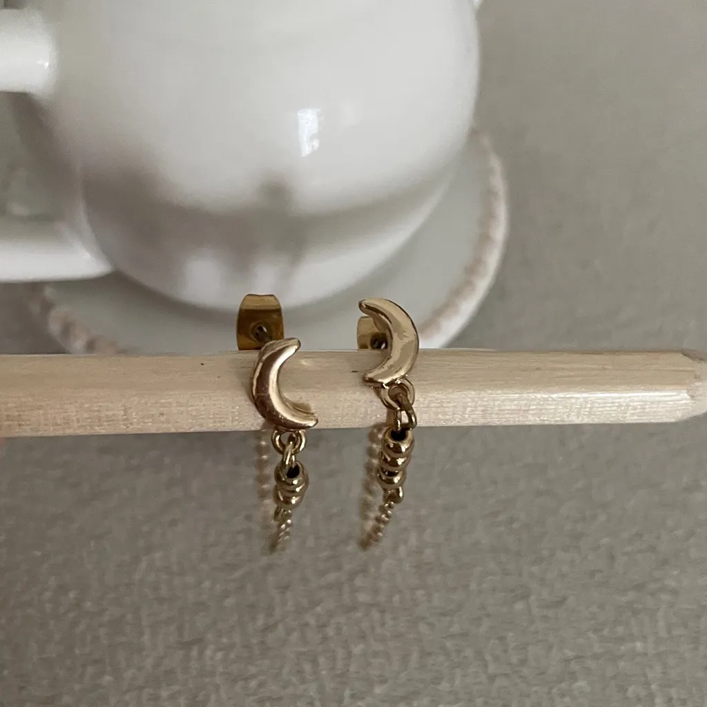 Crescent moon + chain - Image 4