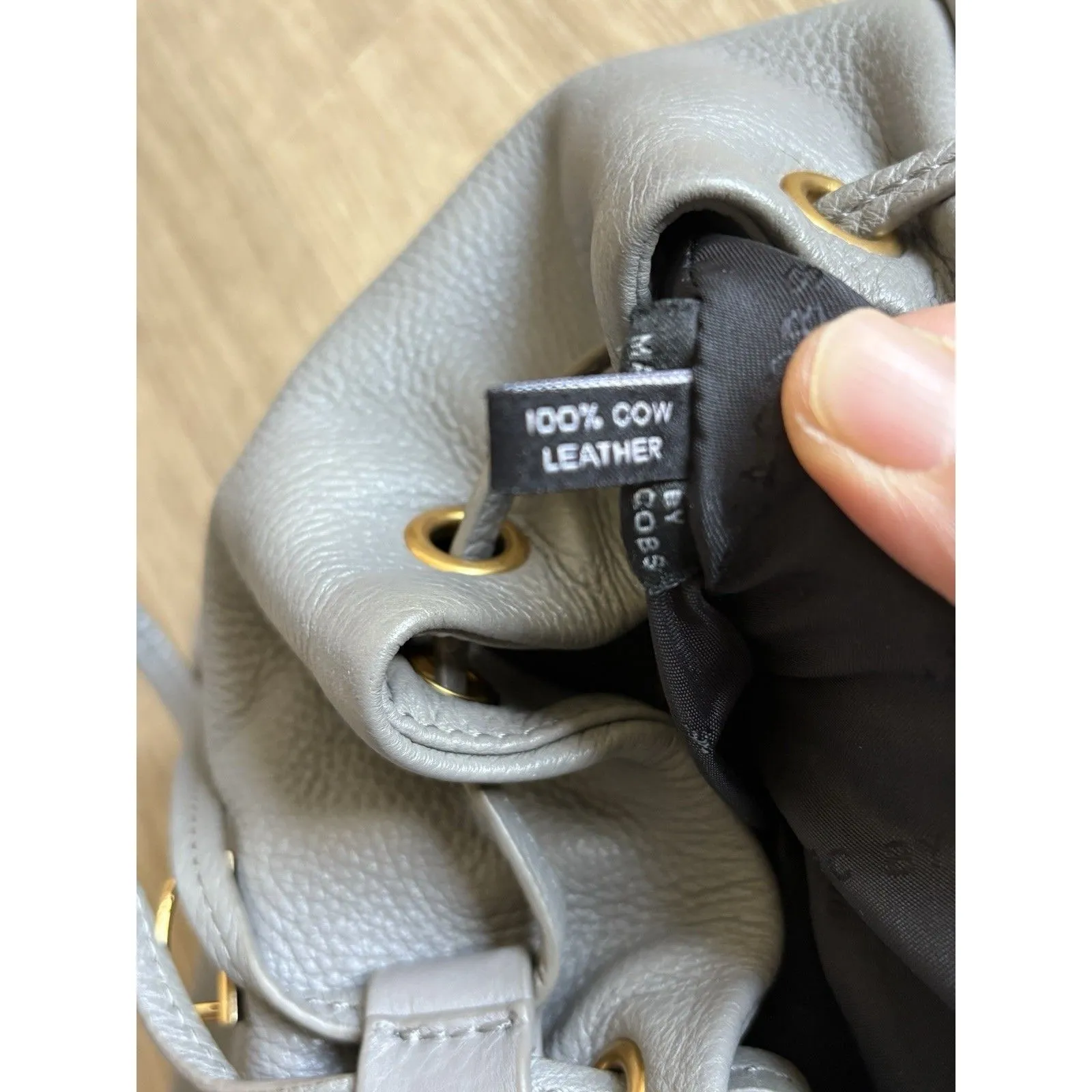 Marc by Marc Jacobs  Too Hot to Handle Pebble Leather Backpack Grey/ Gray - Image 9