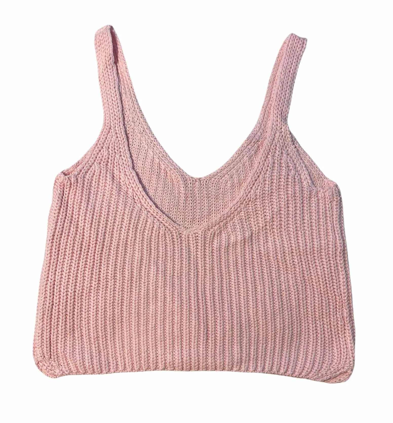 NEW  Knit Light Pink Cropped Tank - Image 2