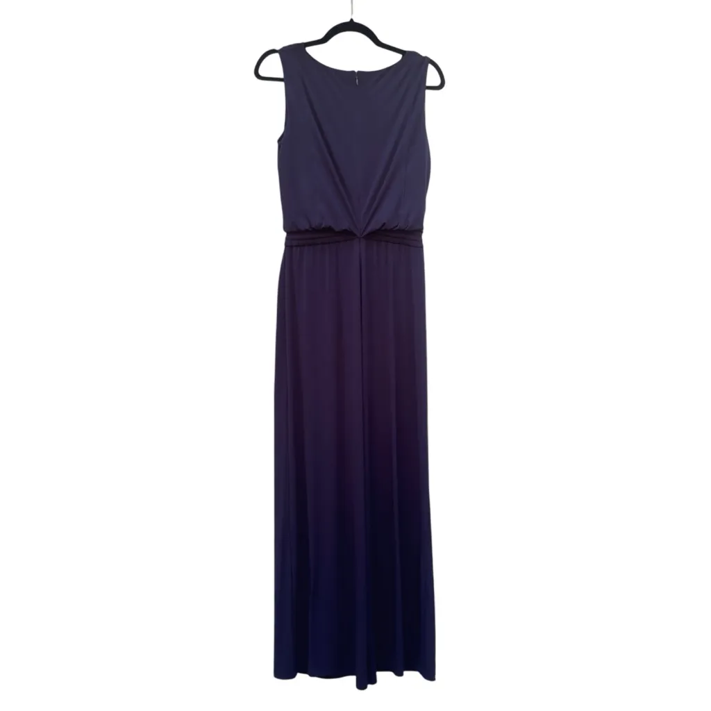 Vince Camuto Navy ITY Cowl Neck Wide Leg Sleeveless Chic Jumpsuit Small in EUC - Image 7