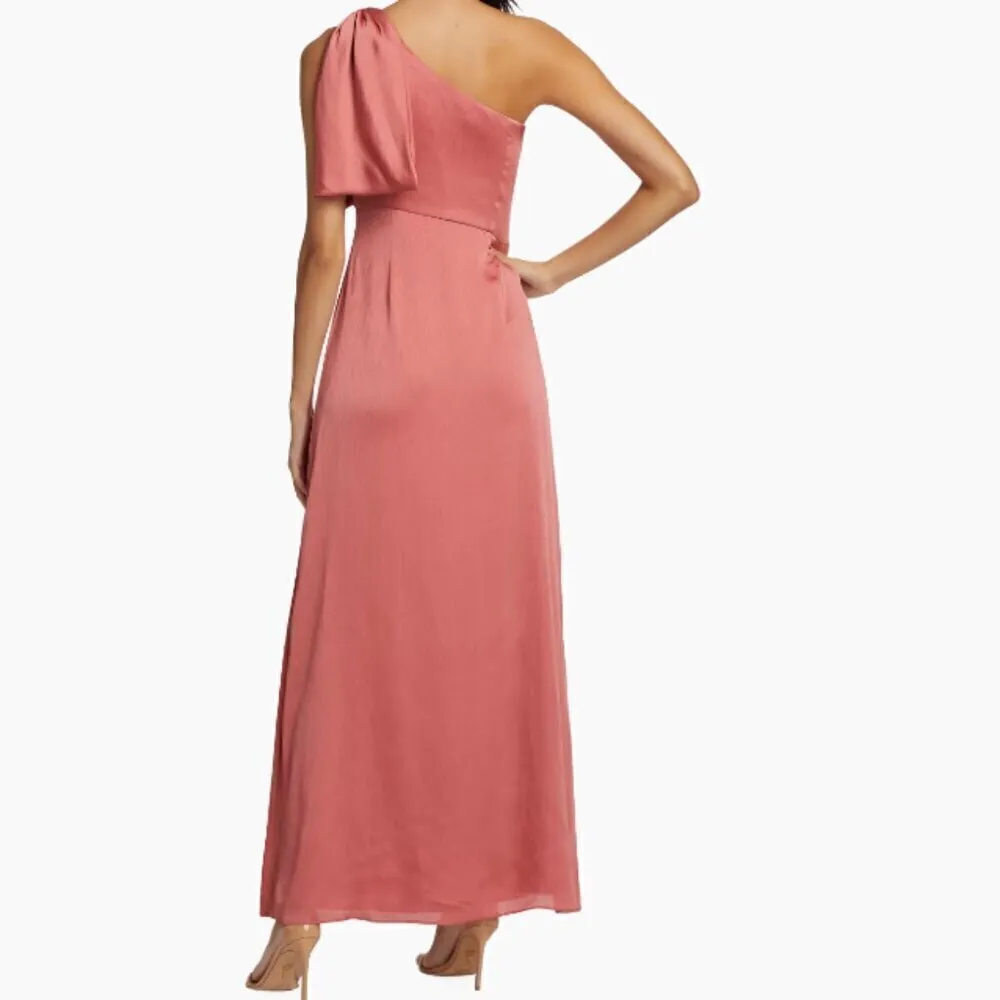Sachin & Babi Chelsea Crinkle Satin One-Shoulder Gown - Image 6