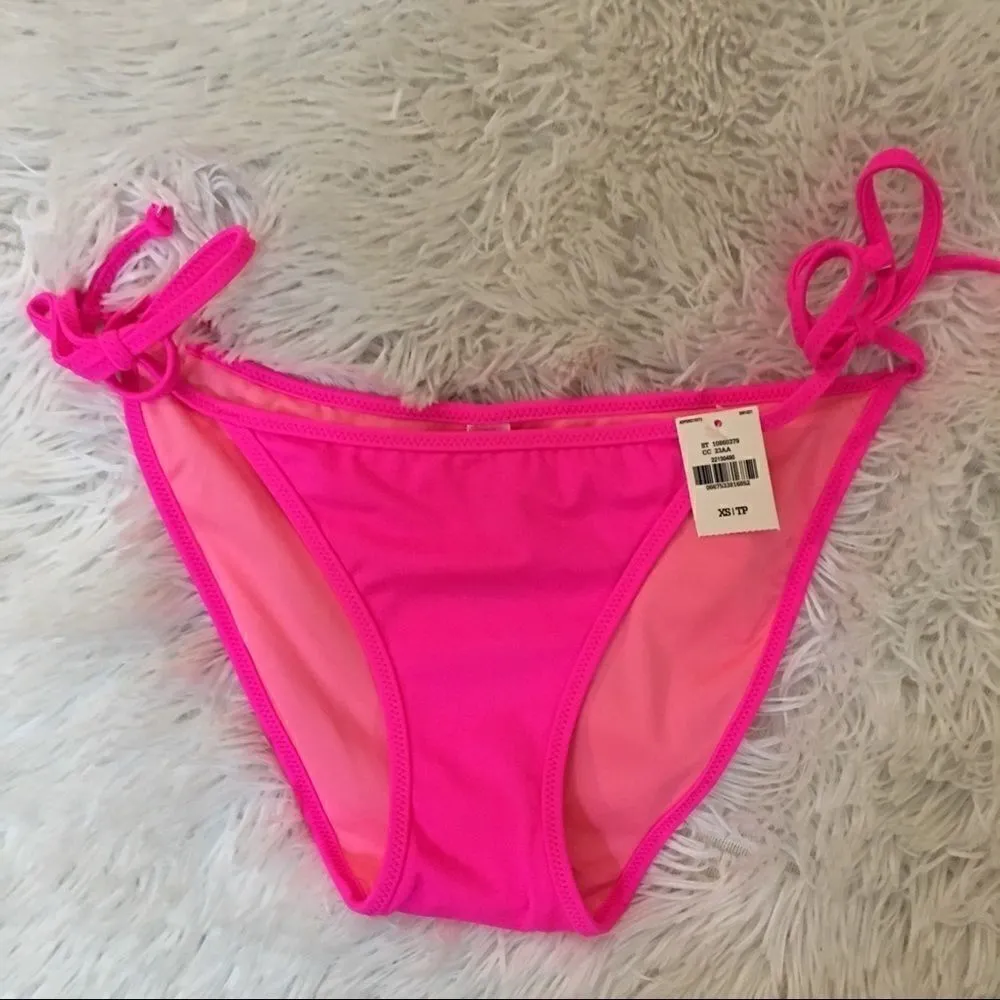 New! VS PINK ruched side tie bikini bottoms - Image 3
