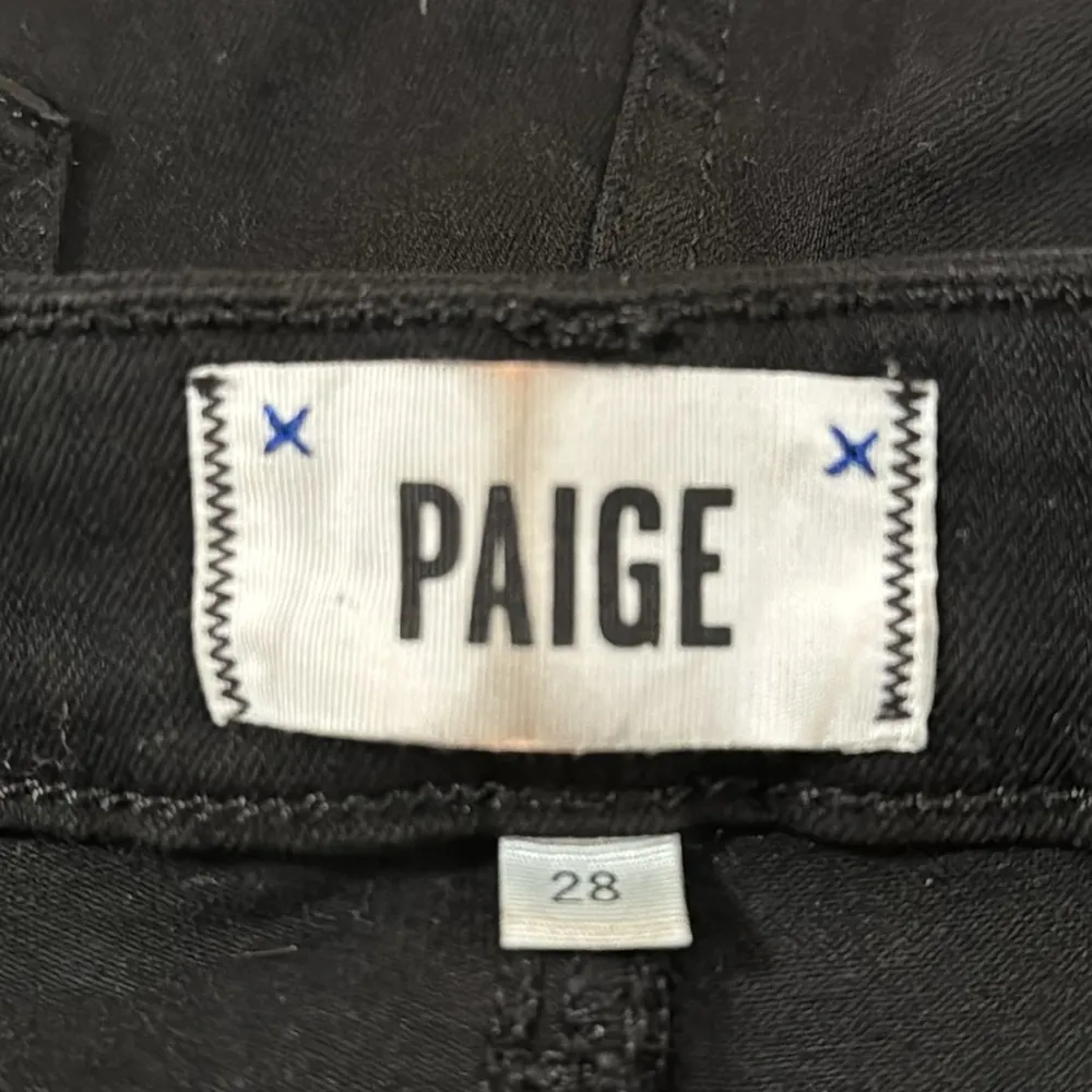Paige Verdugo Ultra Skinny Jeans in black overdye size 28 - Image 8