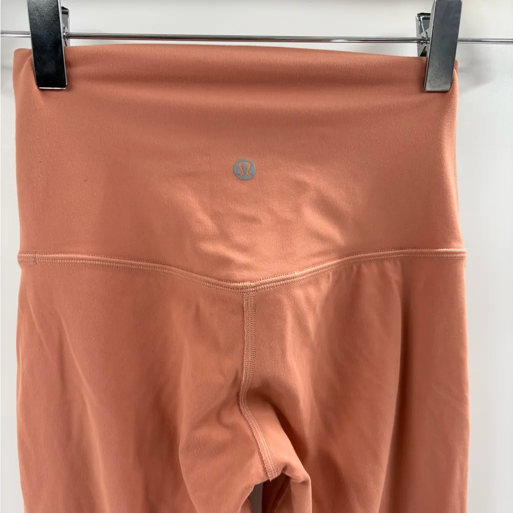 Lululemon women’s athletic Pink Savannah align high rise 28 ankle leggings sz 2 - Image 12