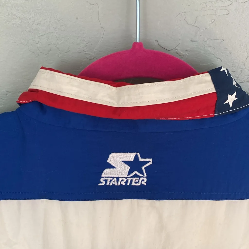 1996 Atlanta Summer Olympics Team USA Swimming Windbreaker Size Large Starter - Image 5