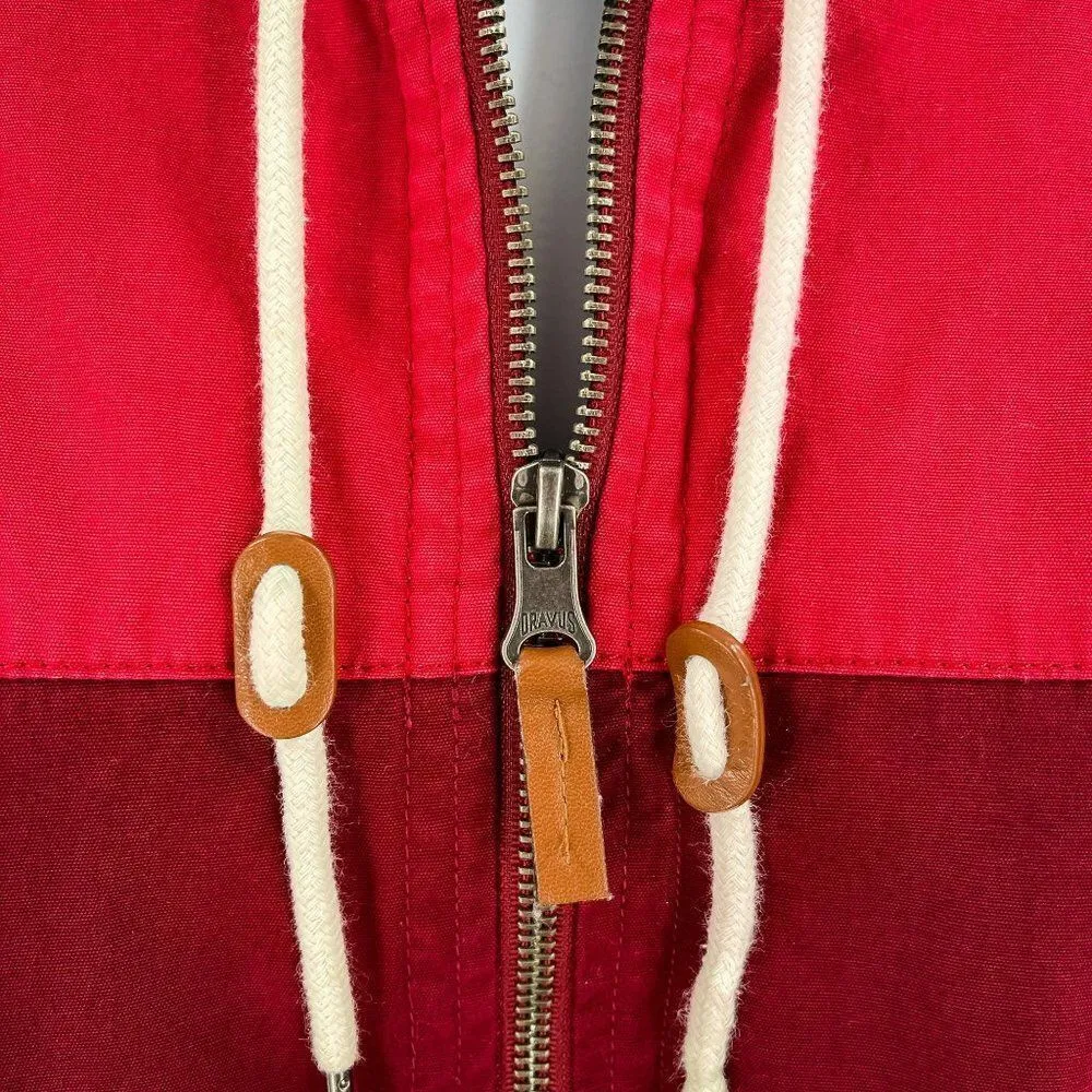 2/$30 Dravus Colorblock Red Full Zip Hooded Long Sleeve Jacket Women's Medium - Image 9