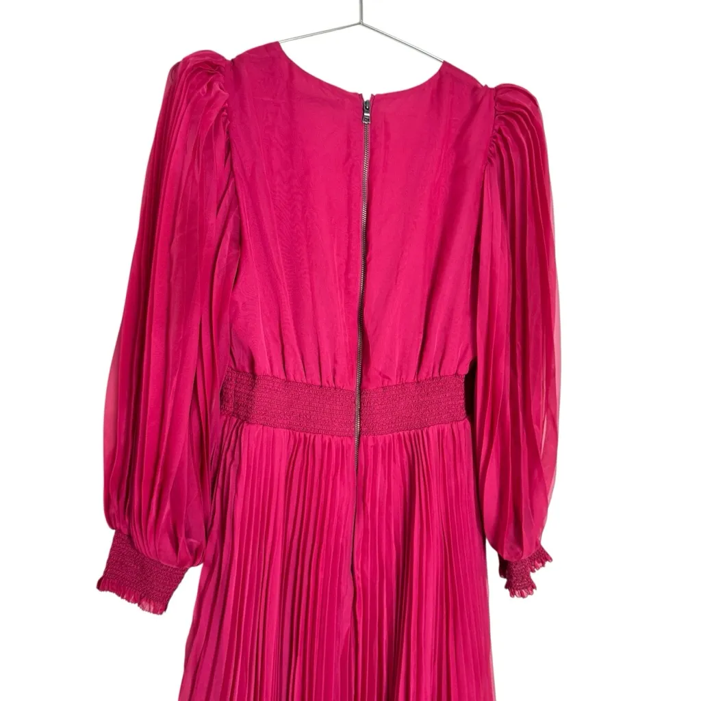 Alice & Olivia Sion Pleated Asymmetric Dress - Image 7