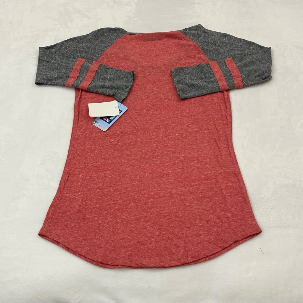 Atlanta Hawks NBA Basketball 5th & Ocean Red 3/4 Long Sleeve Tee Shirt Women’s S - Image 8