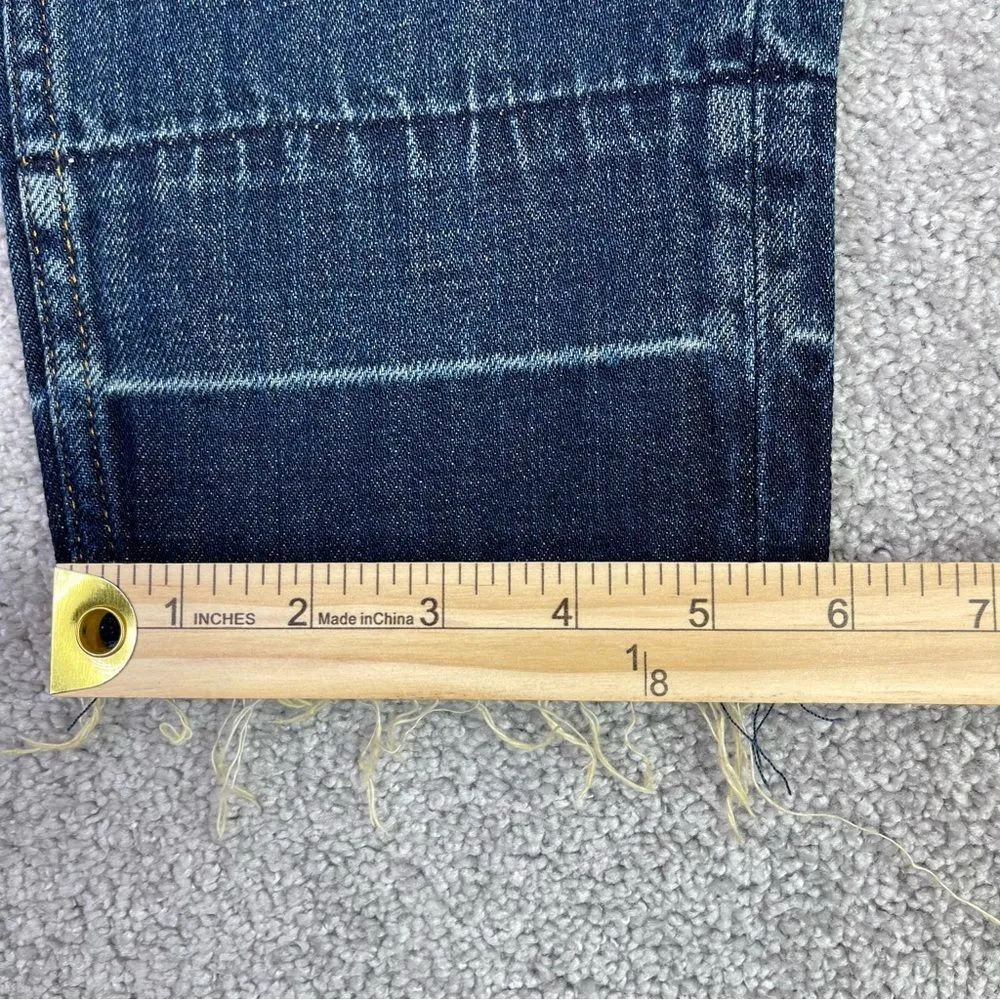 Abercrombie & Fitch Jeans Women's 24 Blue Boyfriend Straight Relaxed Dark Denim - Image 11