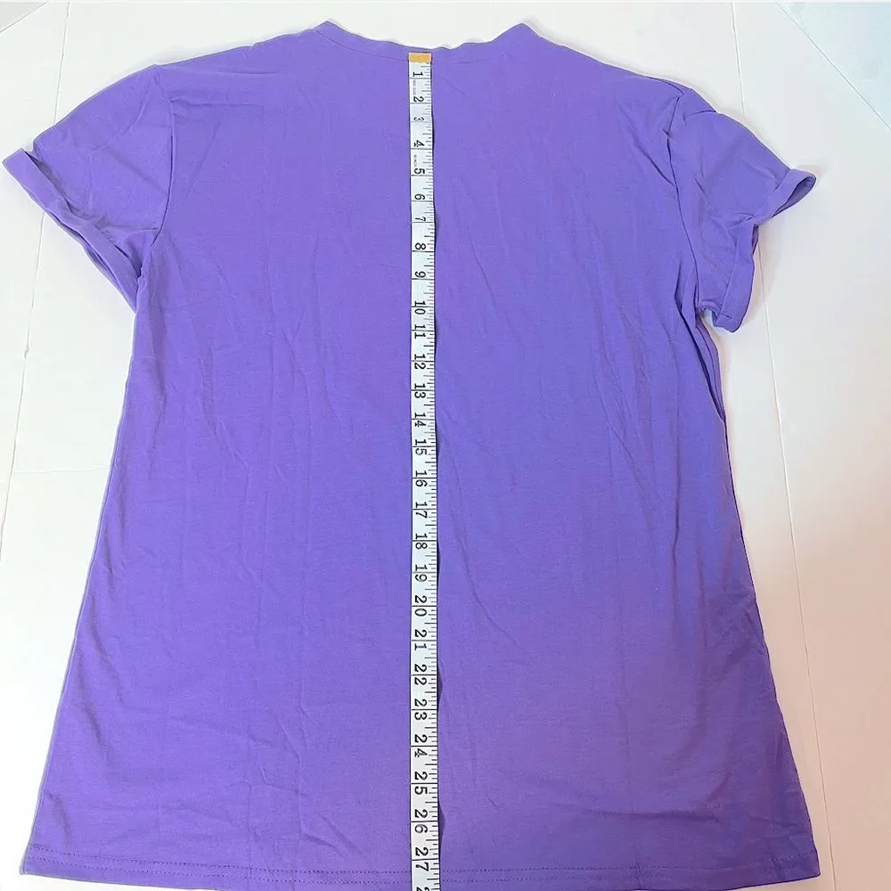 Sanderson Sisters Squad Hocus Pocus Graphic Halloween T Shirt Women’s Size L New Purple Size L - Image 6