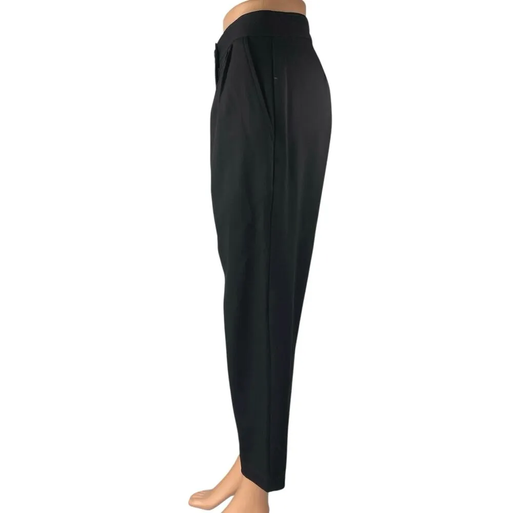 Away Women's Black Wool Straight Tapered High Waist Trousers Dress Pants Size 0 - Image 2