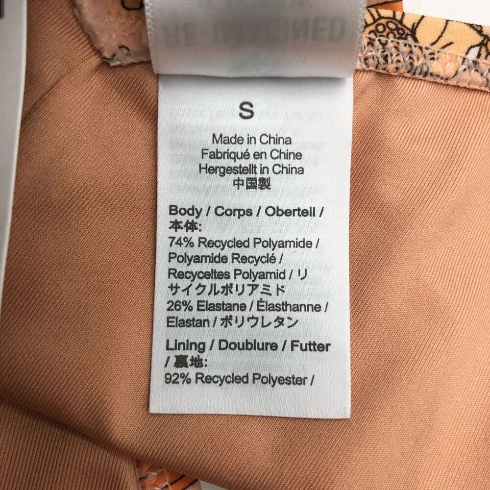 J.Crew Womens Hipster Curved Waist Cheeky Bikini Bottom Floral Beige White S - Image 6