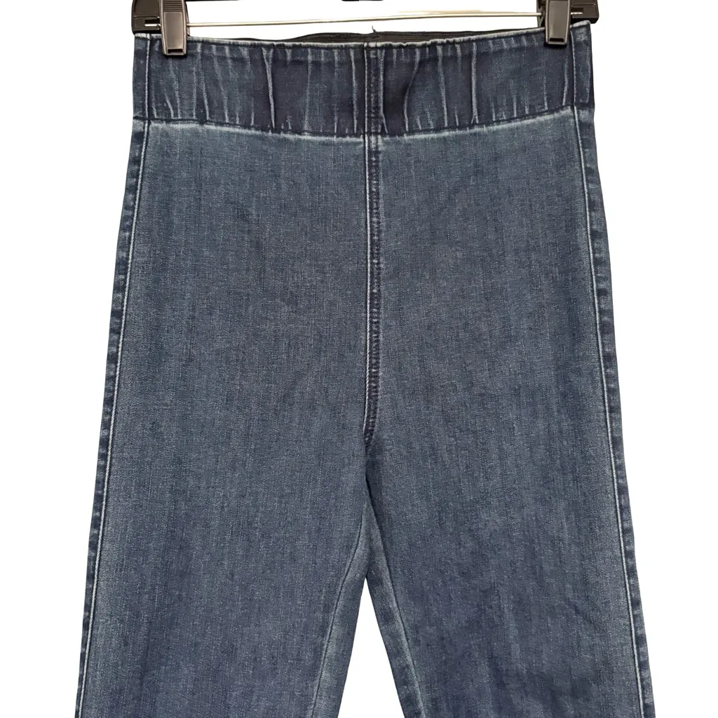 Mumu Blue Flare Jeans Dark Blue Berkeley Bells
Rainstorm Pull on High Rise, Sz S - Image 6