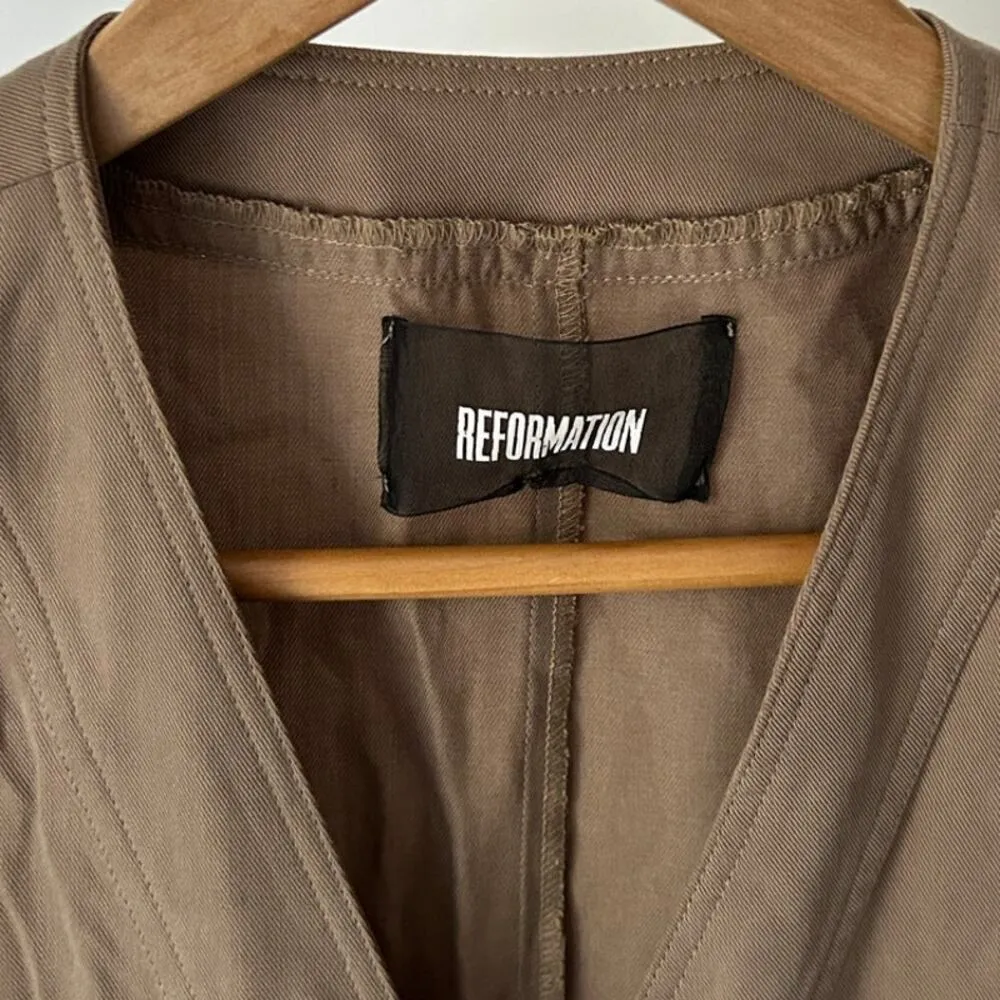 Reformation Brown Romper Size 2 - Image 2