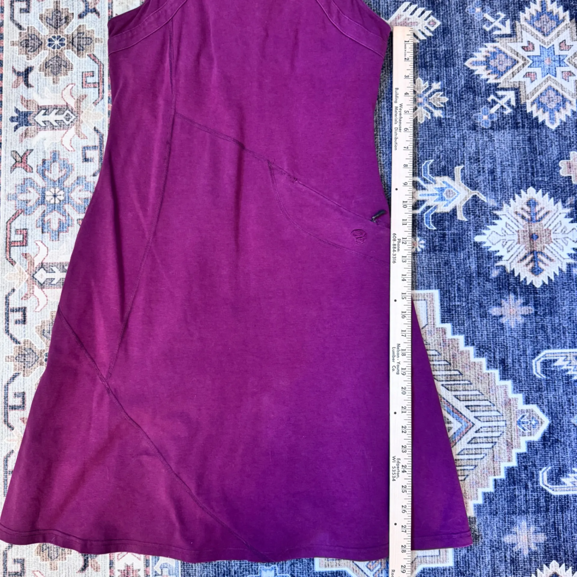 Mountain Hardwear Organic Cotton Sleeveless Purple Women's Dress Size Medium - Image 14