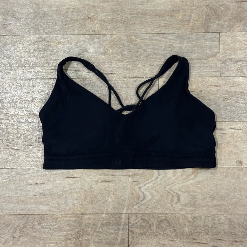 Athleta Solace Black Sports Bra Size Large - Image 2
