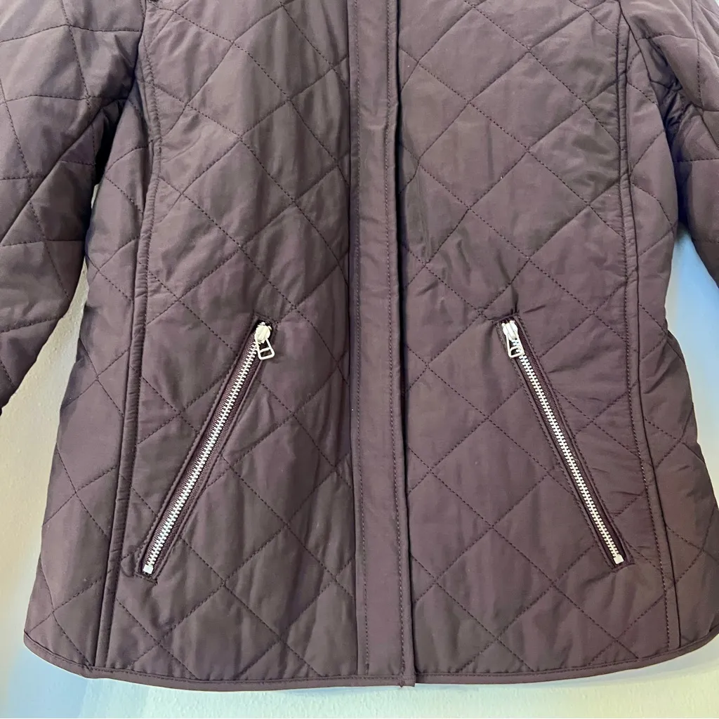 Gap Women’s Lightweight Quilted Button-up Jacket Brown sz small NWOT - Image 3