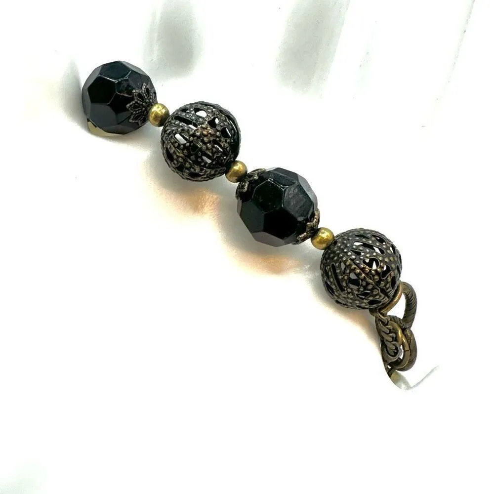 Betsey Johnson key pink rhinestone heart charm bracelet - Image 10