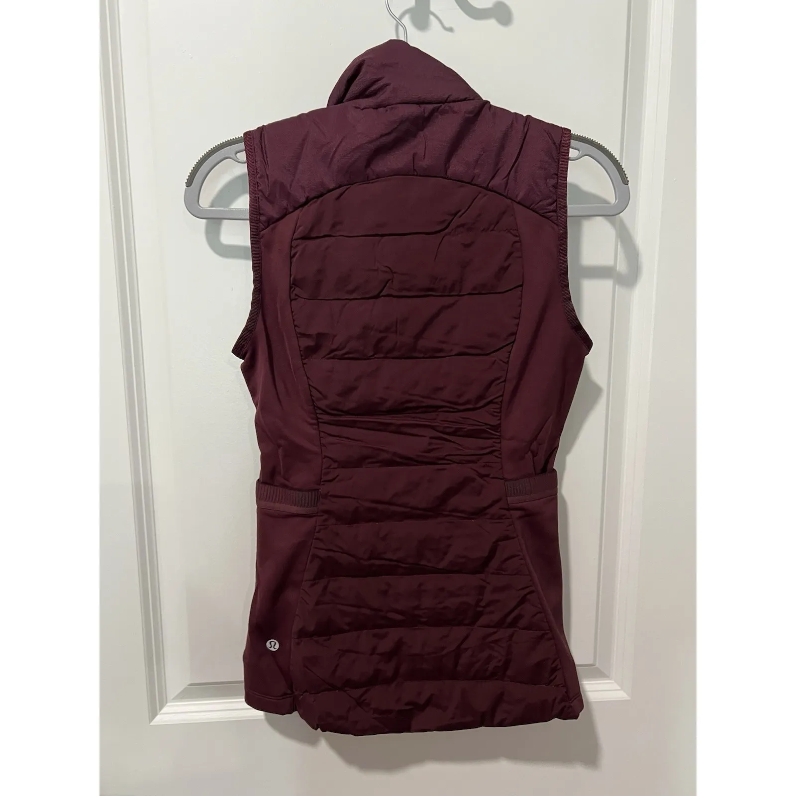 Lululemon‎ Vest Womens Maroon Down For It All Puffer Primaloft Goose Down Size 2 - Image 2