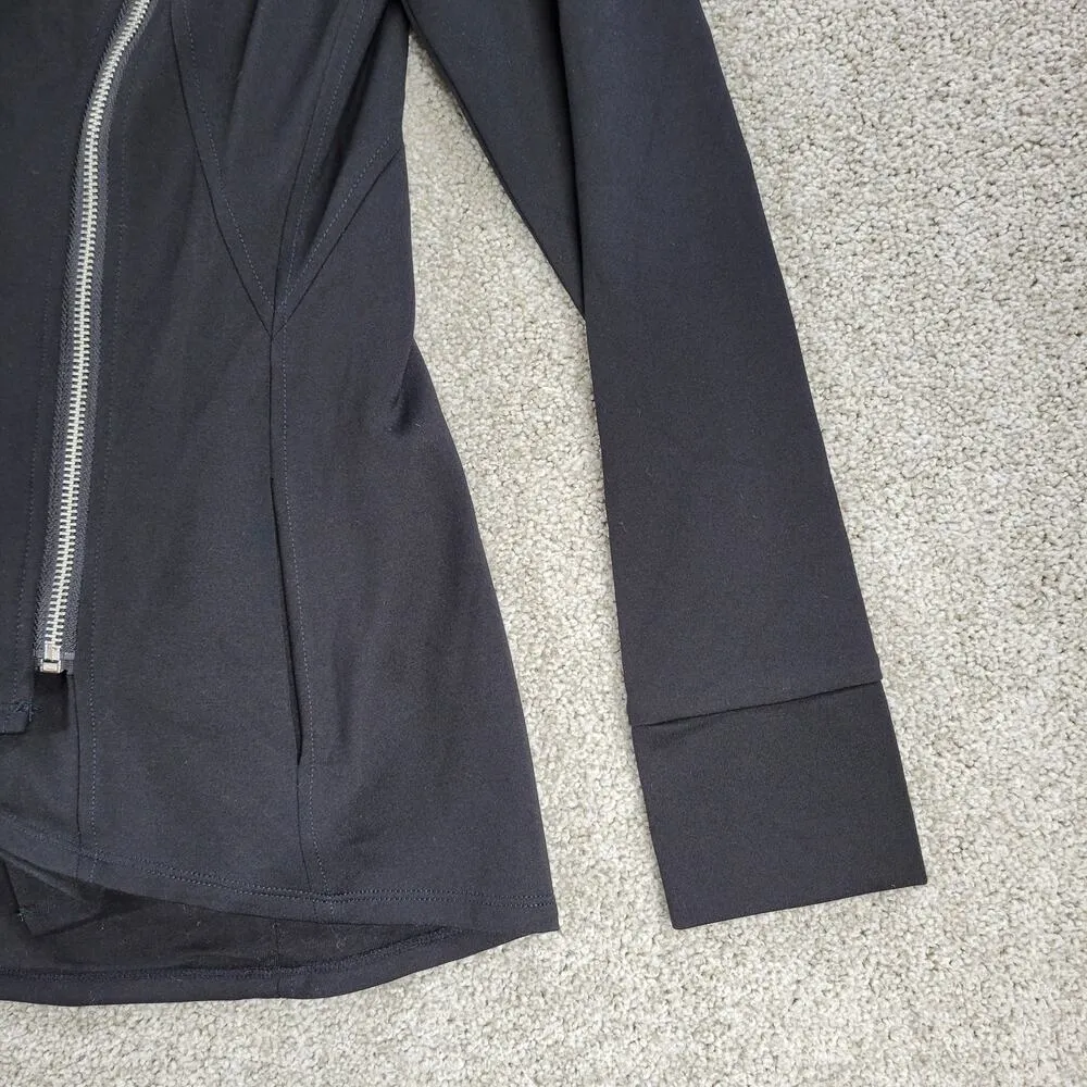 Matilda Jane Womens Just Imagine Laia Jacket S Black Ponte Zippered Thumbholes - Image 15